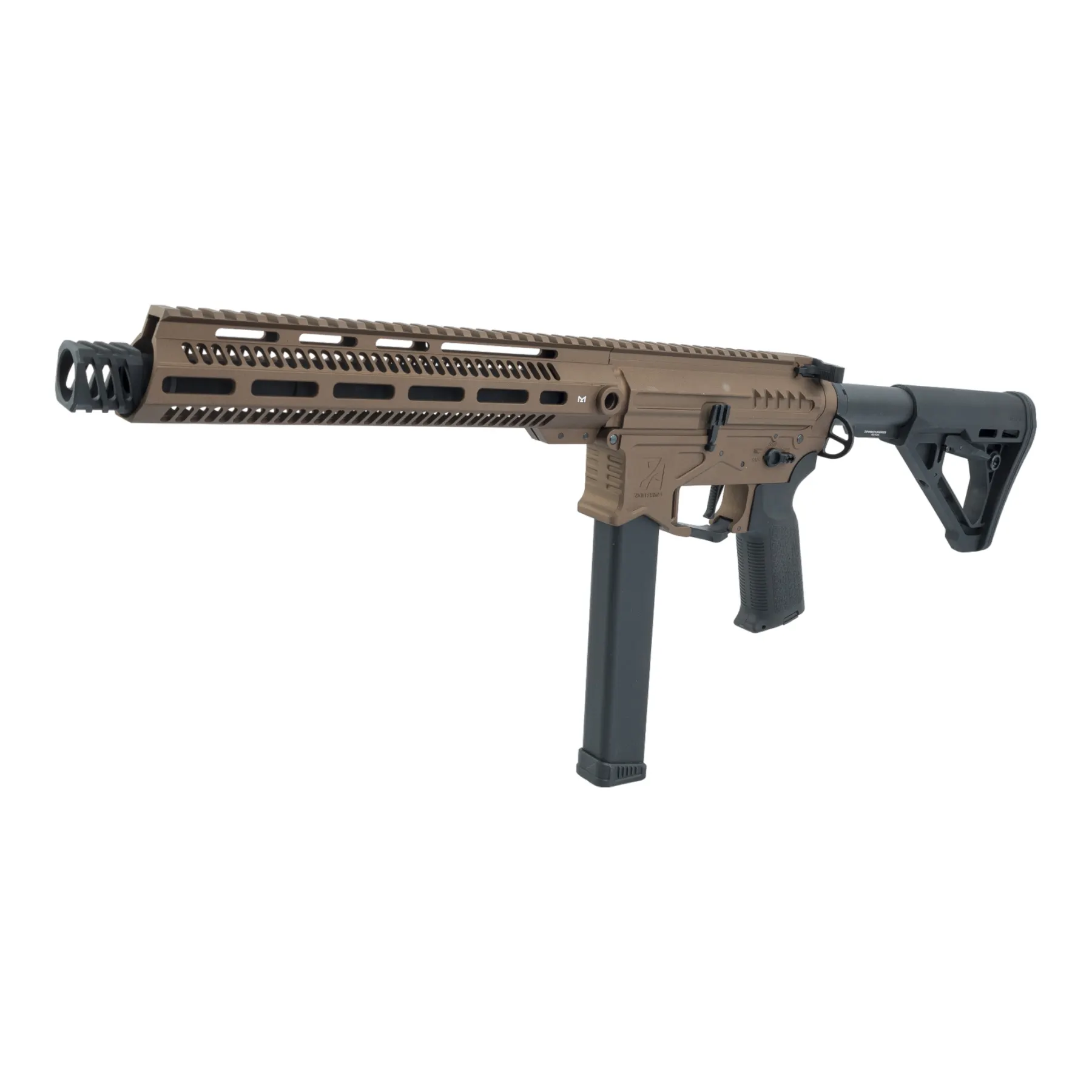 Zion Arms PW9 M-Lok 10" (S)AEG, Chocolate Limited Edition Zion Arms PW9 M-Lok 10" (S)AEG w/Free Red Dot, Chocolate