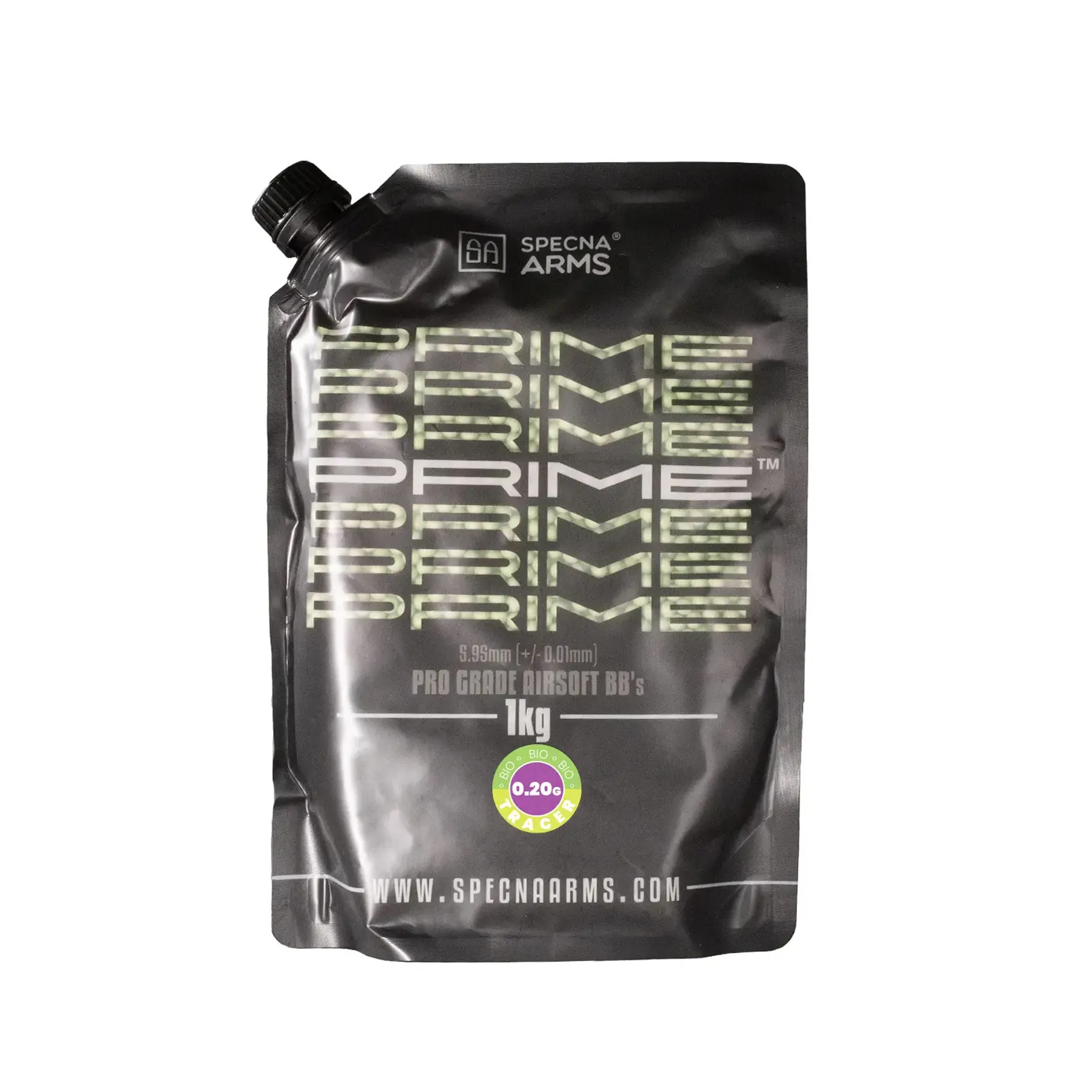 Specna Arms Prime 0.20g Bio Tracer BBs, 1kg Beutel