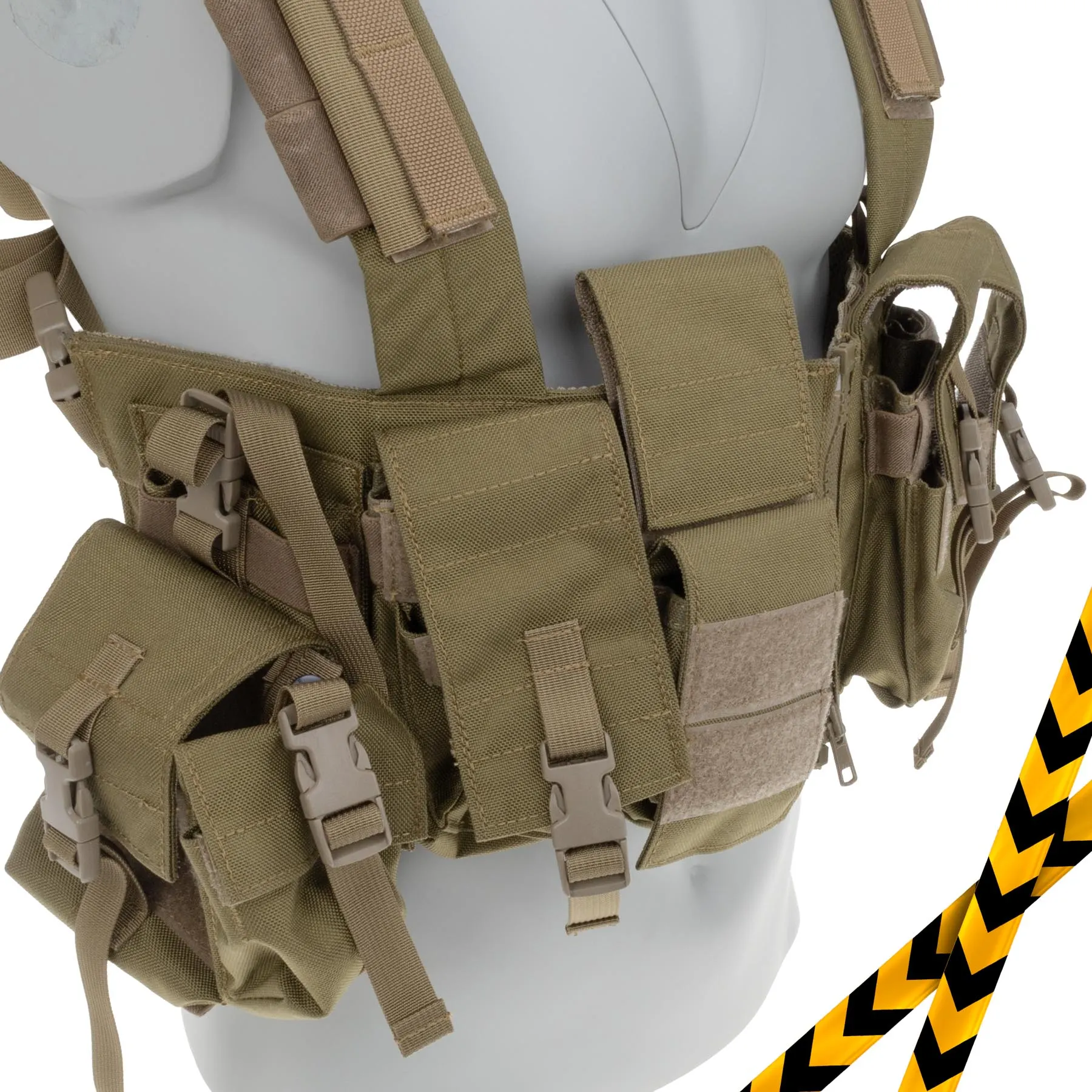 B-Ware Tactical LT1961G Chest Rig, Khaki/Tan