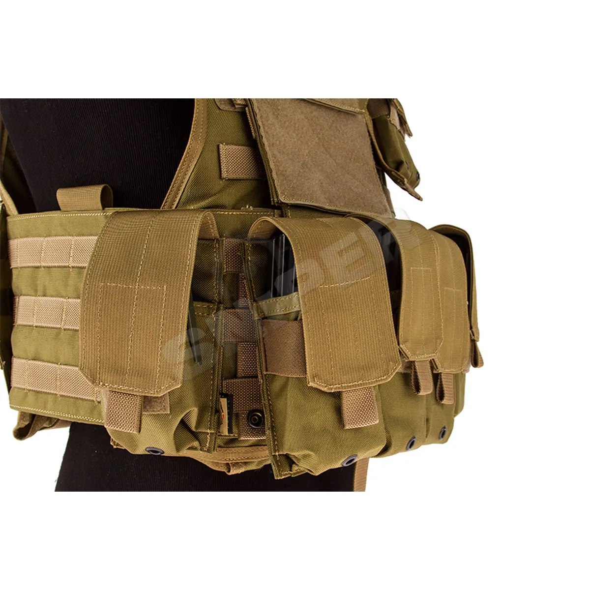 MOLLE Plate Carrier with Pouch Set, Khaki