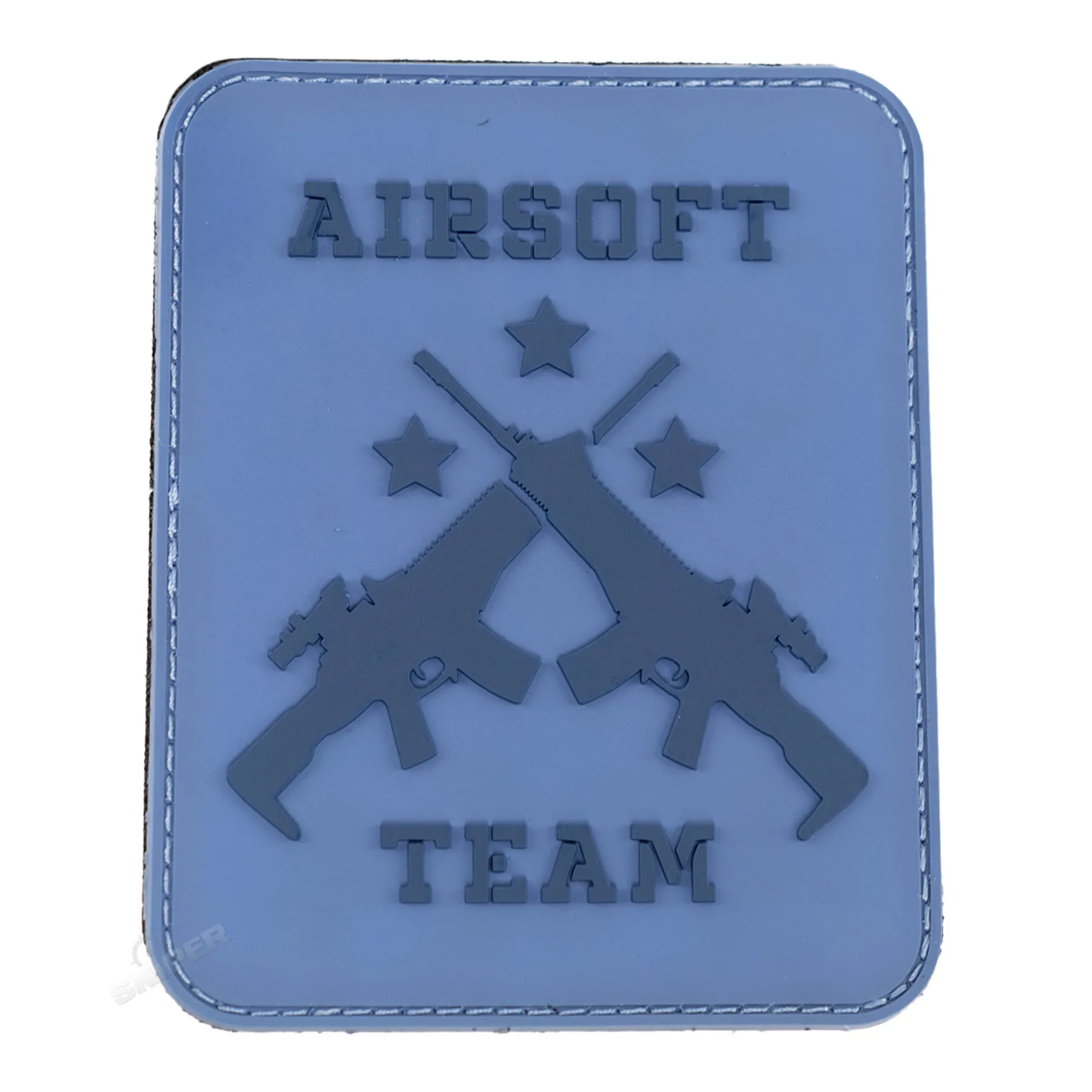3D PVC Patch Airsoft Team, Blue