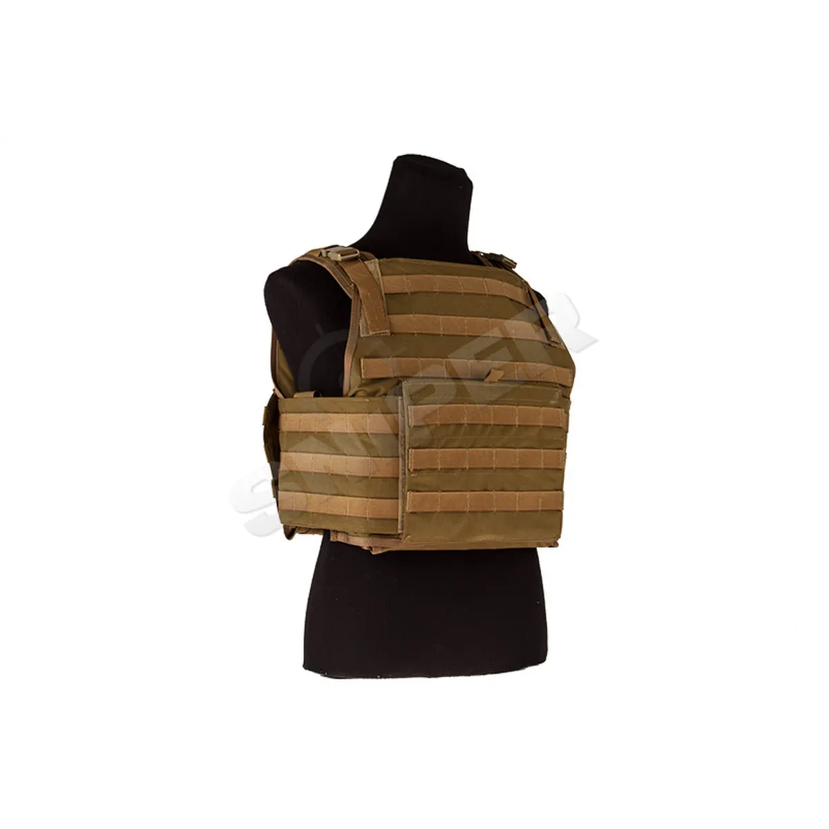 MOLLE Style PC Plate Carrier, Coyote Brown