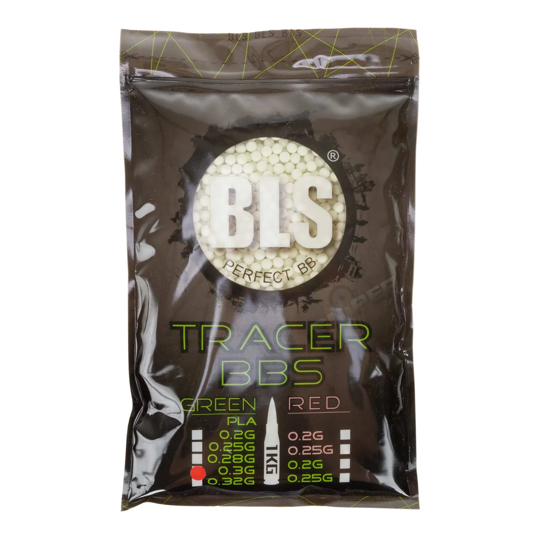 BLS Bio Tracer BBs 0,30g Green, 1kg Beutel BLS Bio Tracer BBs 0,30g Green, 1kg Beutel