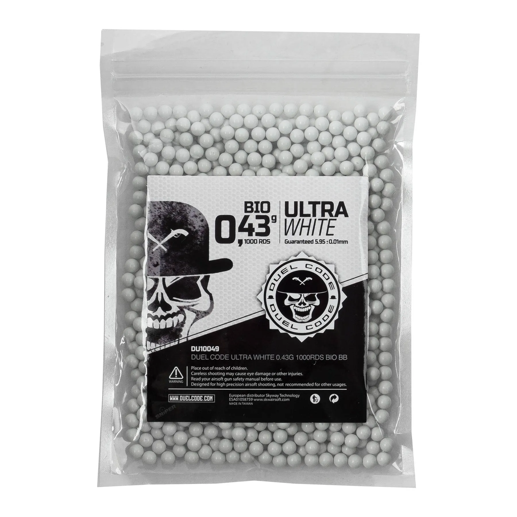 Duel Code Ultra White Bio BBs 0,43g, 1000rds