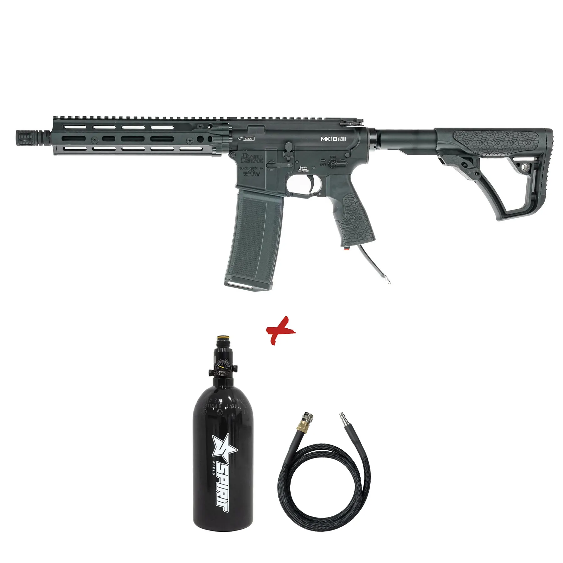Sonderaktion - Wolverine MTW Daniel Defense RIS III Milspec HPA, Black