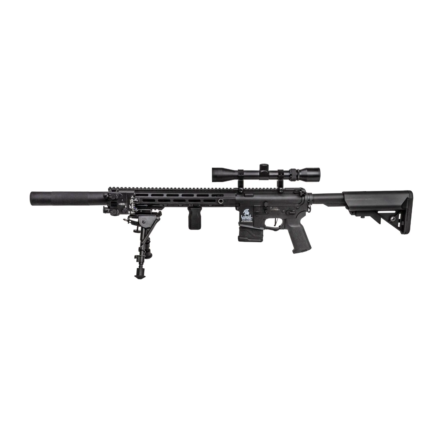 Prep My Airsoft #1 - LT-32 DMR New Version w/ Scope & Bipod (S)AEG, Black