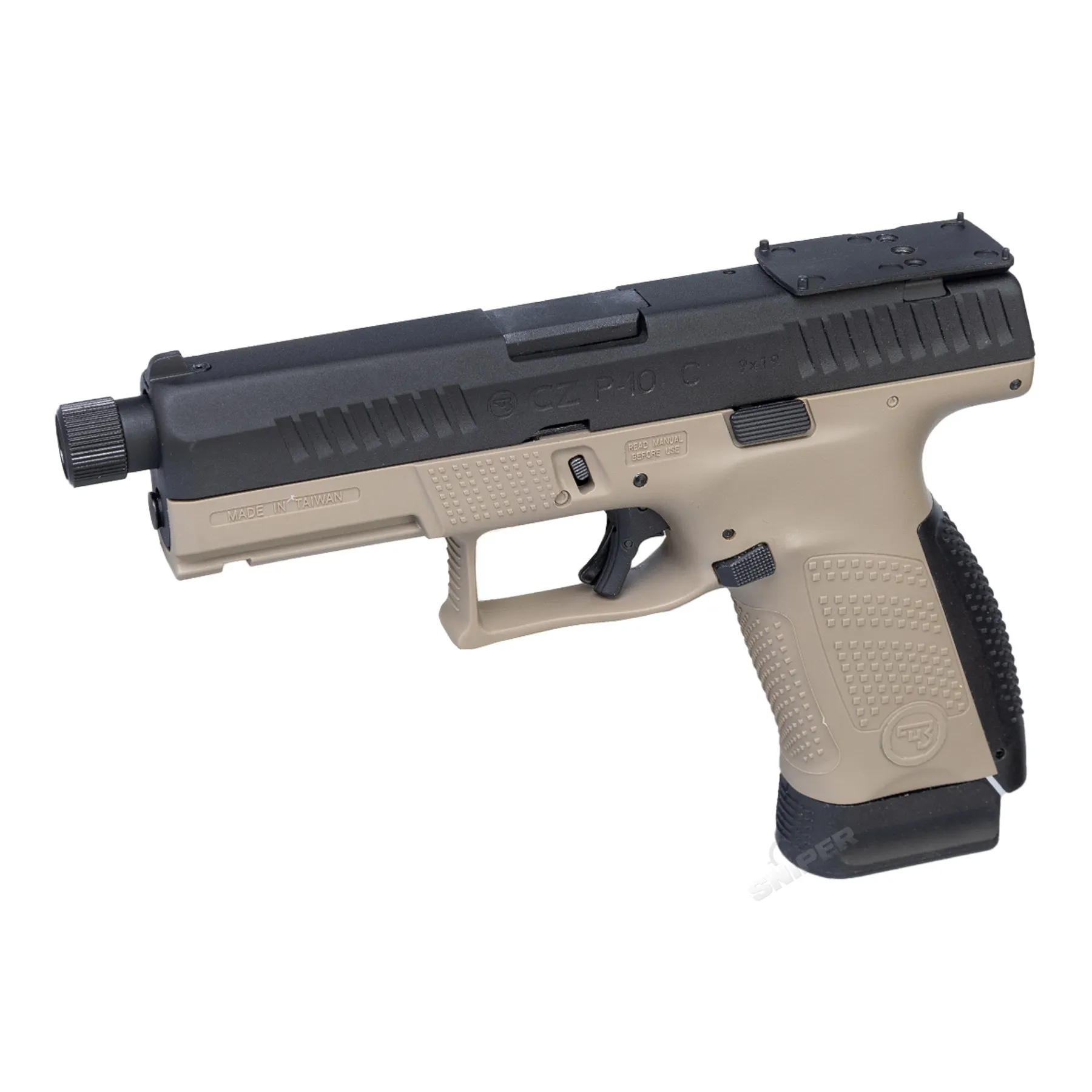 ASG CZ P-10C Optic Ready Dualtone Co2 Softair Pistole ASG CZ P-10C Optic Ready Dualtone Co2 Softair Pistole