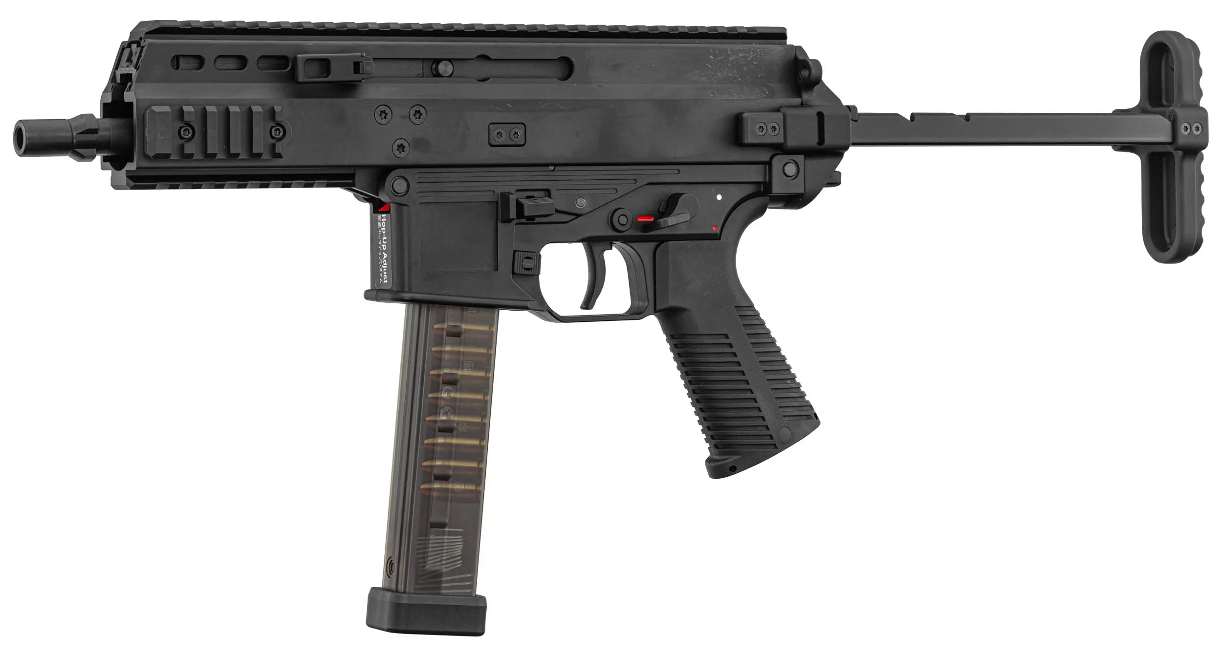 Maruyama SCW-9 Pro Double Mag Submachine GBB Gun, Black