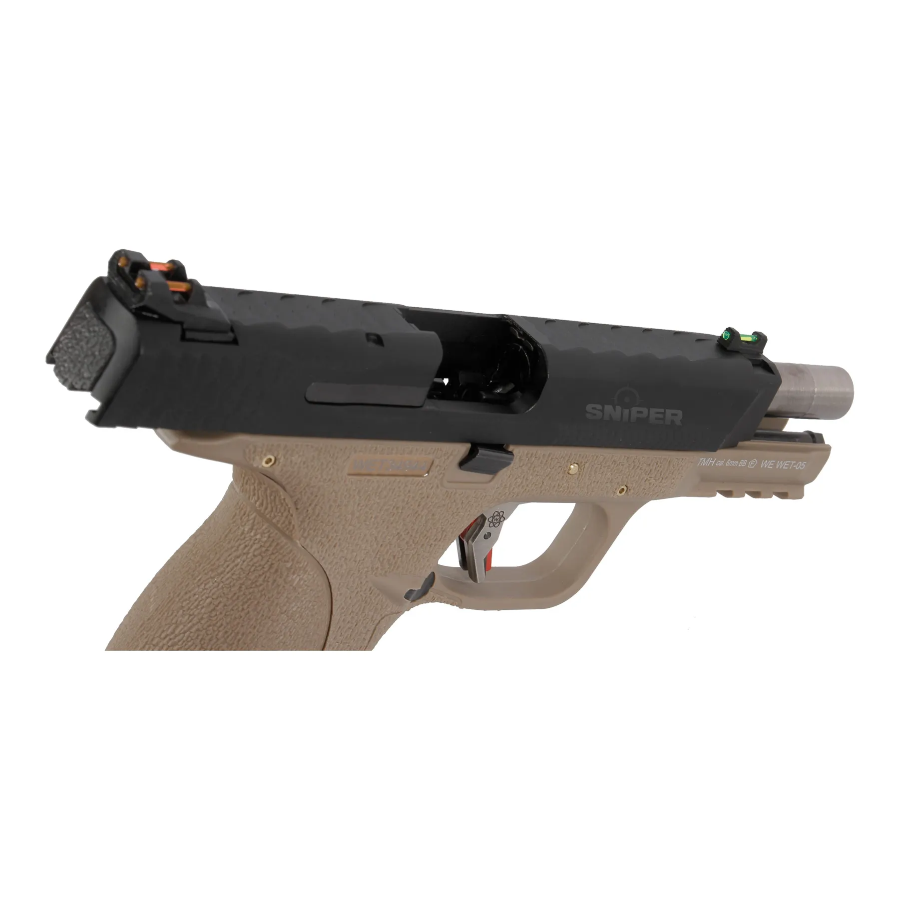 WE WET 05 BK Silver Barrel Full Metal FDE GBB Softair WE WET 05 BK Silver Barrel Full Metal FDE GBB Softair