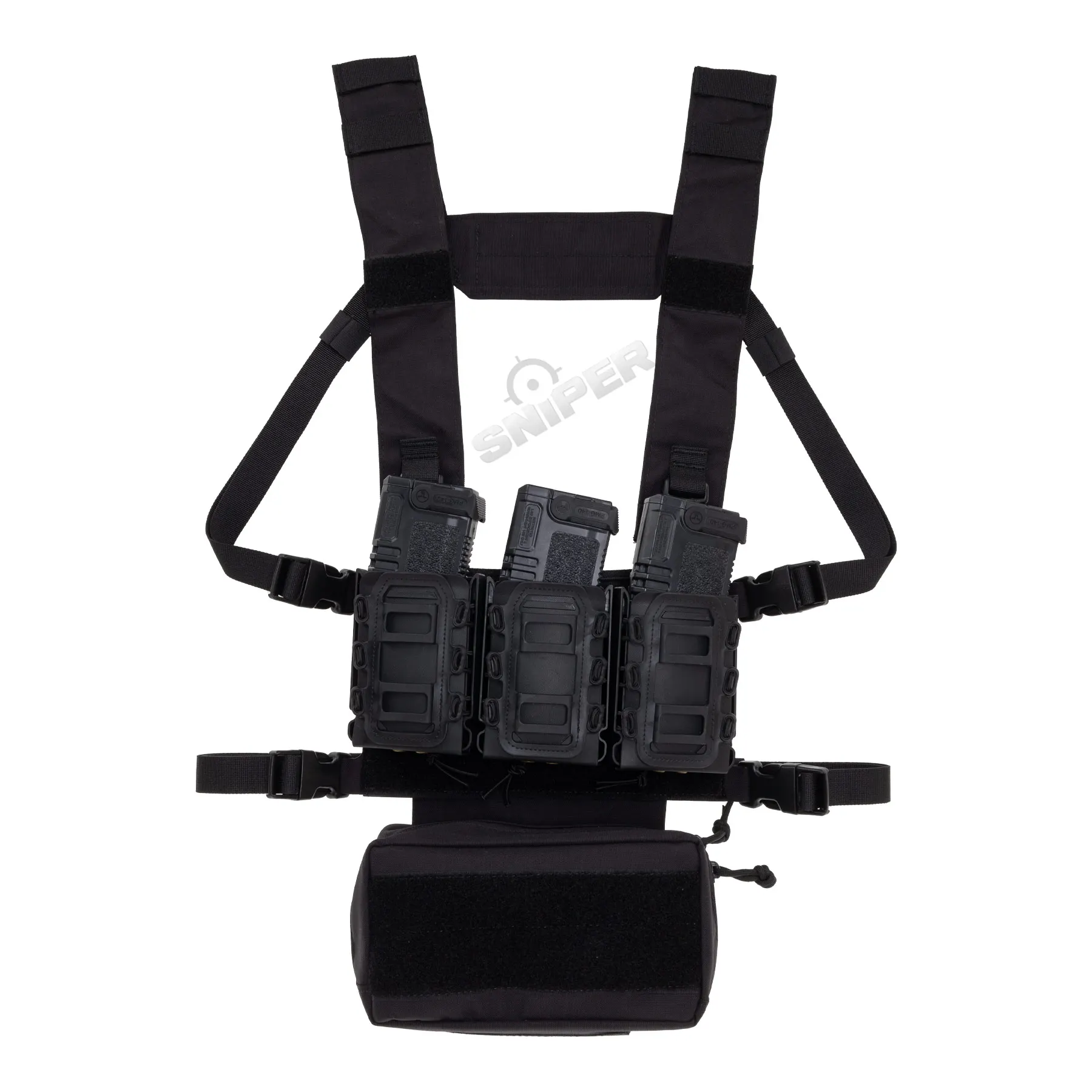 Reapo Laser-Cut Chest Rig, Black Reapo Laser-Cut Chest Rig, Black