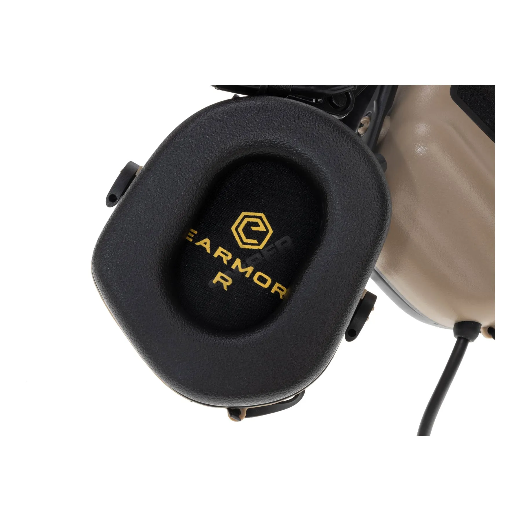 Earmor M32 Mod. 4 Active Hearing Protectors, Coyote Earmor M32 Mod. 4 Active Hearing Protectors, Tan