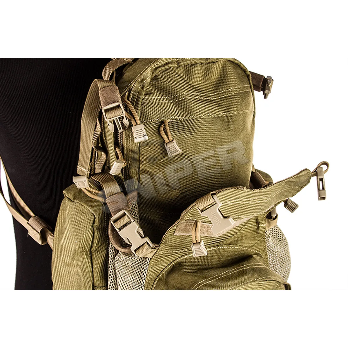 Großer Trinkrucksack, Khaki Großer Trinkrucksack, Khaki
