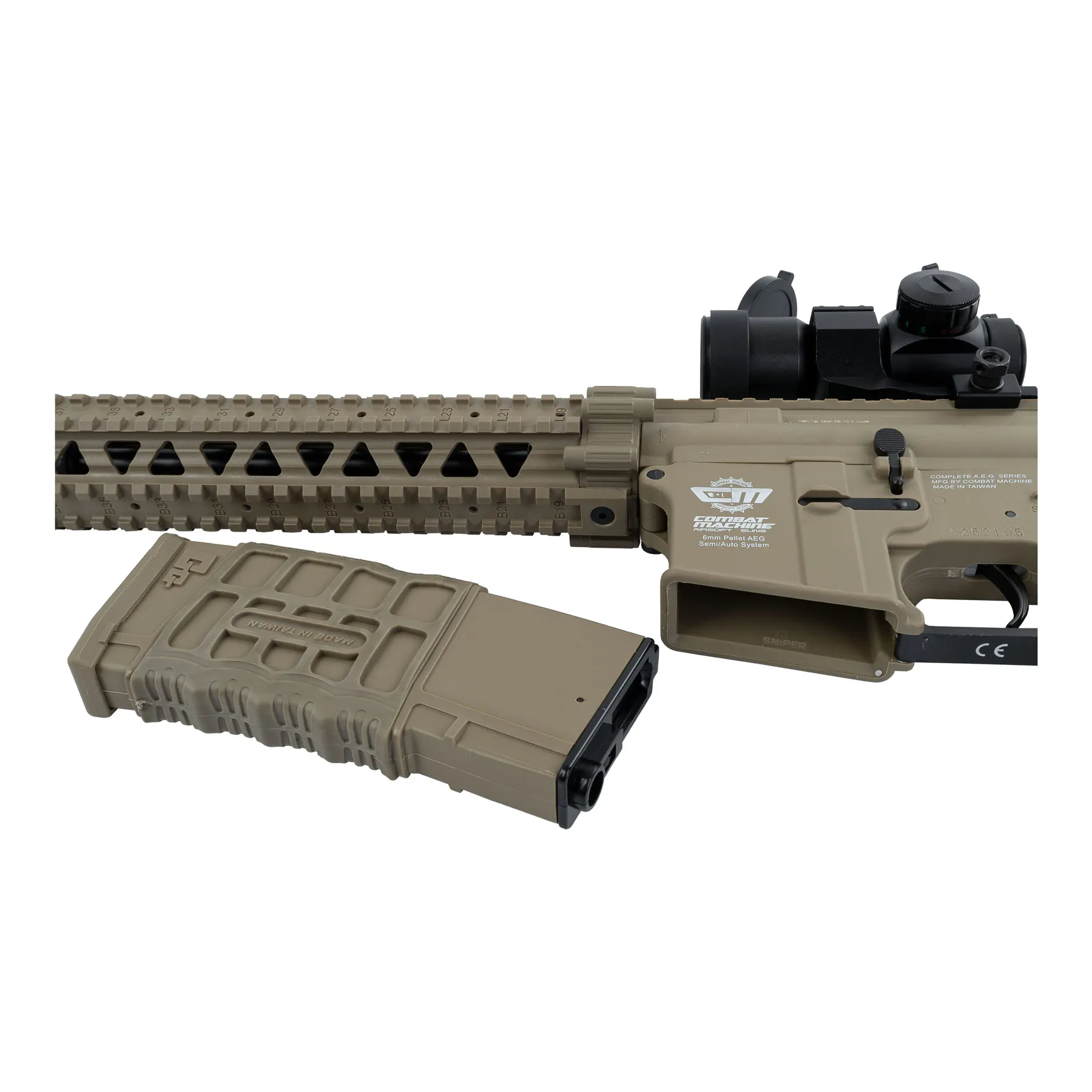 G&G CM16 R8-L < 0,5 Joule Softair Gewehr, Desert