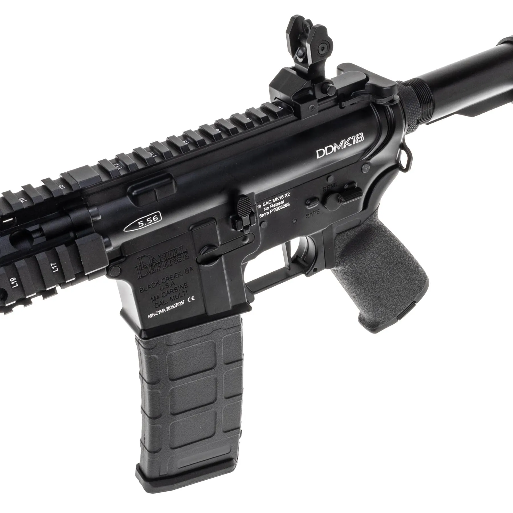 SAC (Full Build) - MK18 Daniel Defense (CYMA)- Crazy Performance Edition, Black