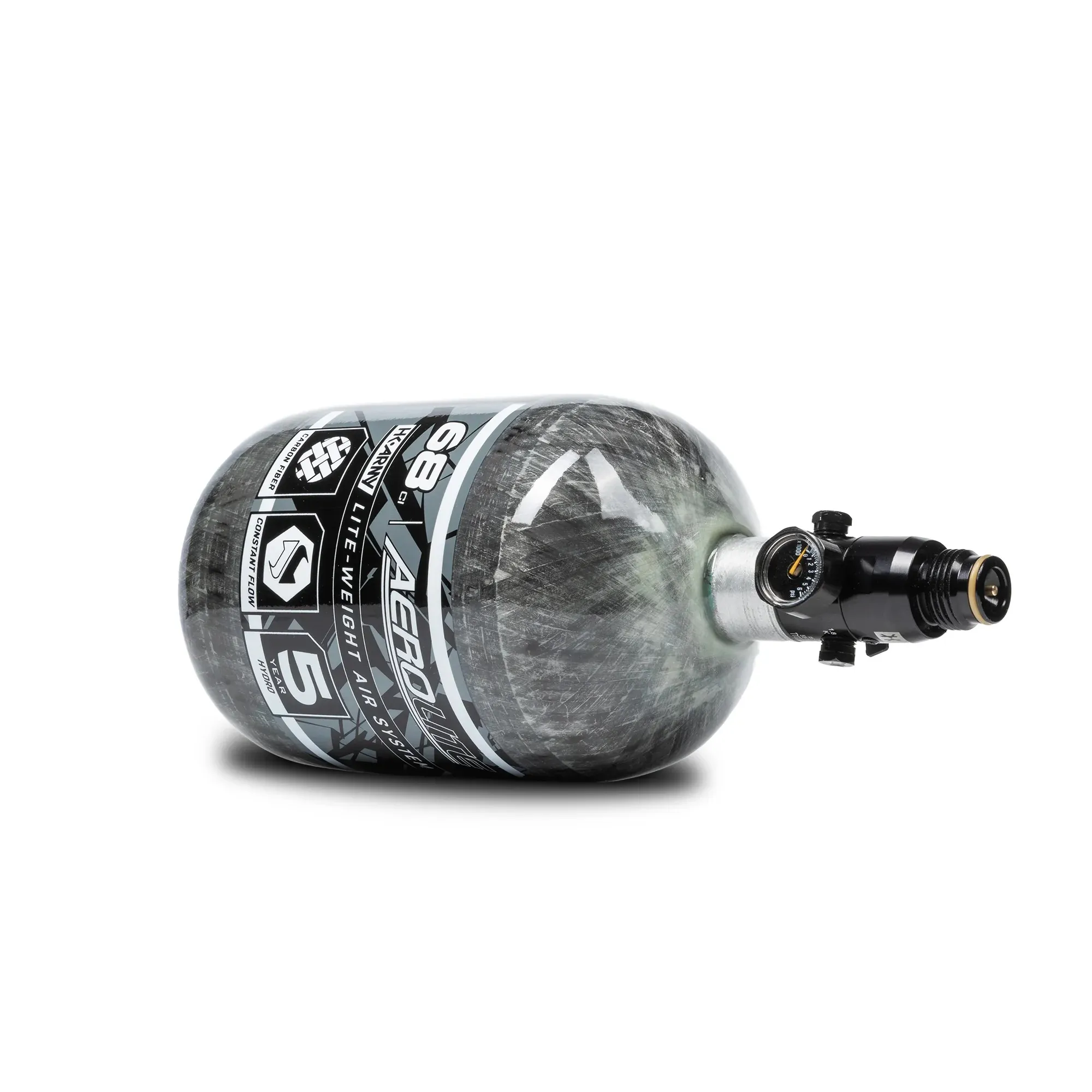 HK Army Aerolite Carbon Fiber Tank w/ Regulator 68/4500, Clear HK Army Aerolite Carbon Fiber Tank w/ Regulator 68/4500, Clear