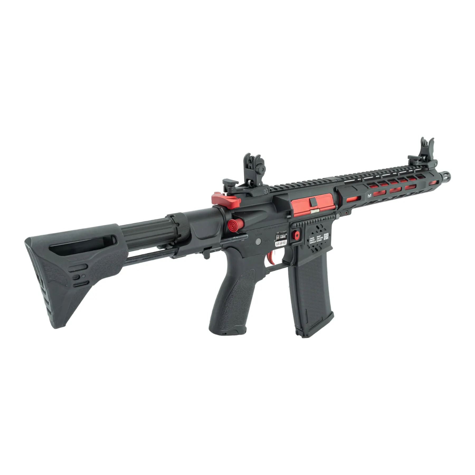 SA-E39 PDW Edge < 0,5 Joule Softair Gewehr, Black/Red SA-E39 PDW Edge < 0,5 Joule Softair Gewehr, Black/Red