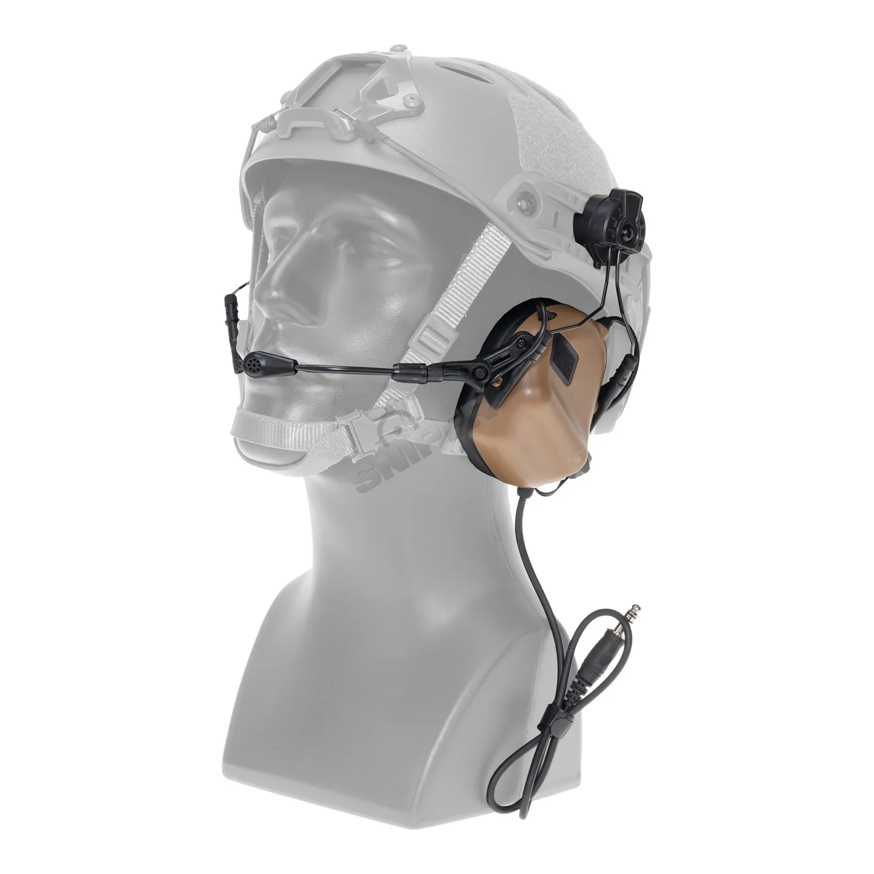 Earmor M32H Active Noise Reduction Headset für ARC Rails, Coyote