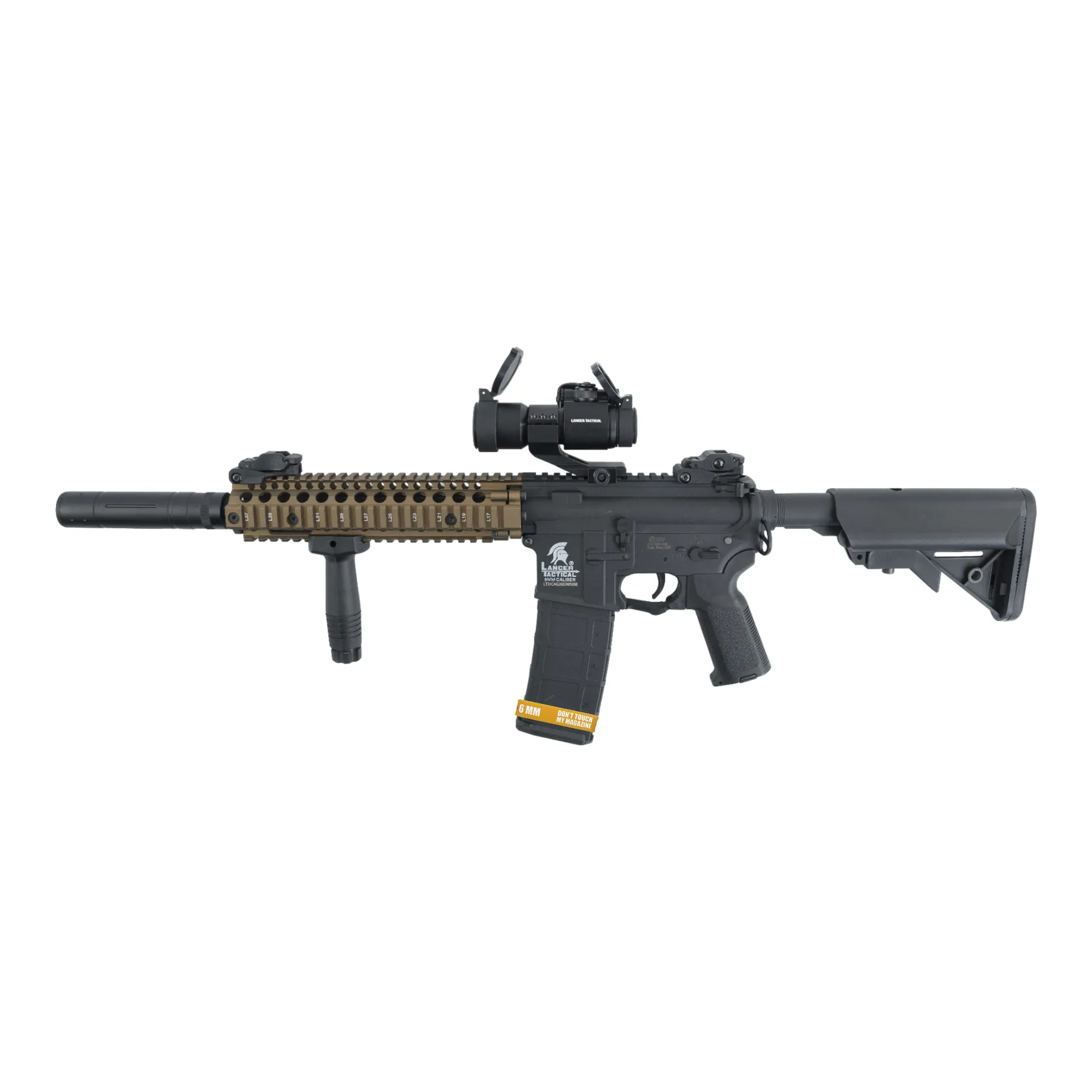 Prep my Airsoft - Lancer Hybrid MK18 Gen 2 mit ETU + Mosfet (S)AEG, Black/Bronze Prep my Airsoft - Lancer Hybrid MK18 Gen 2 mit ETU + Mosfet (S)AEG, Black/Bronze