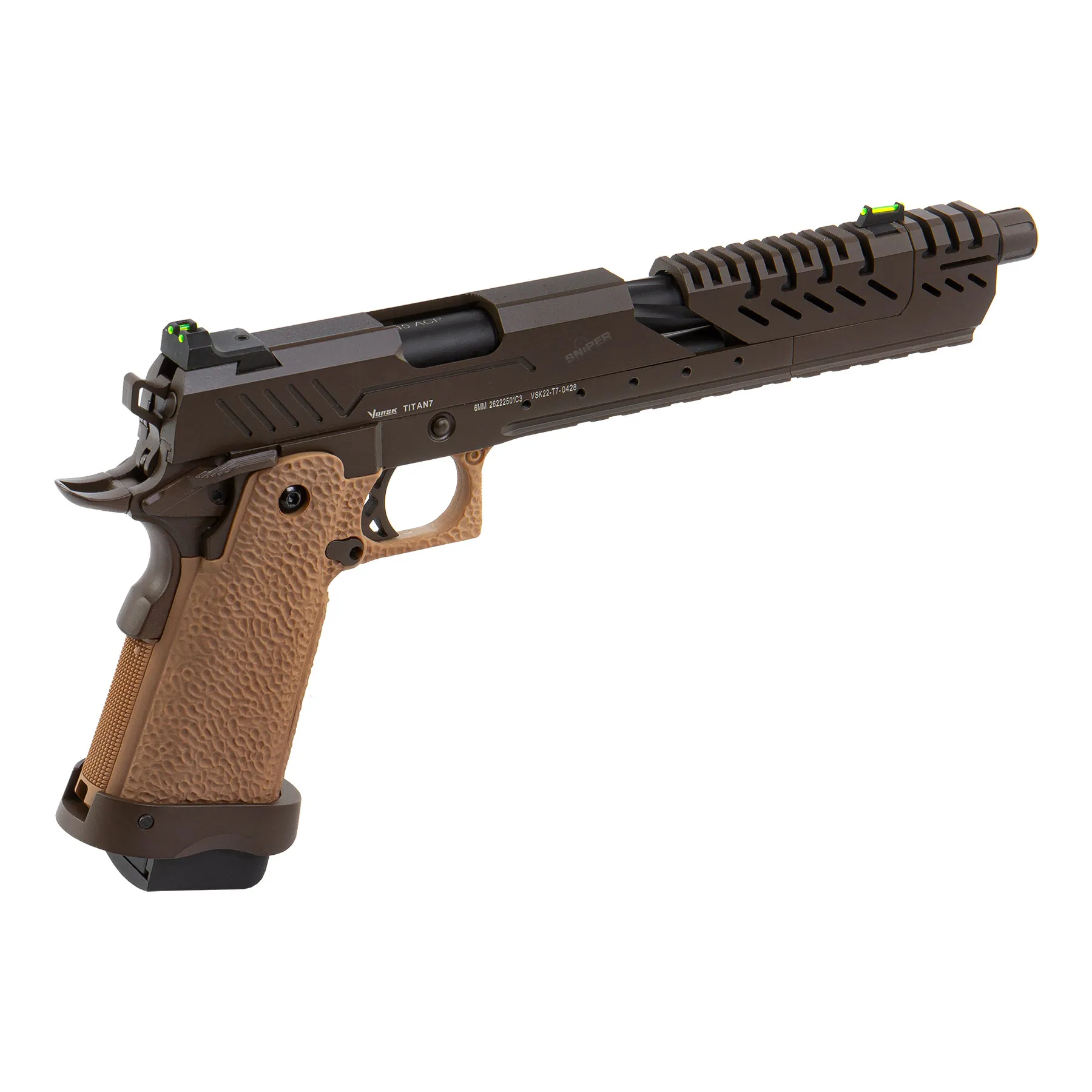 Vorsk Hi-Capa Titan 7, Tan/Bronze, GBB