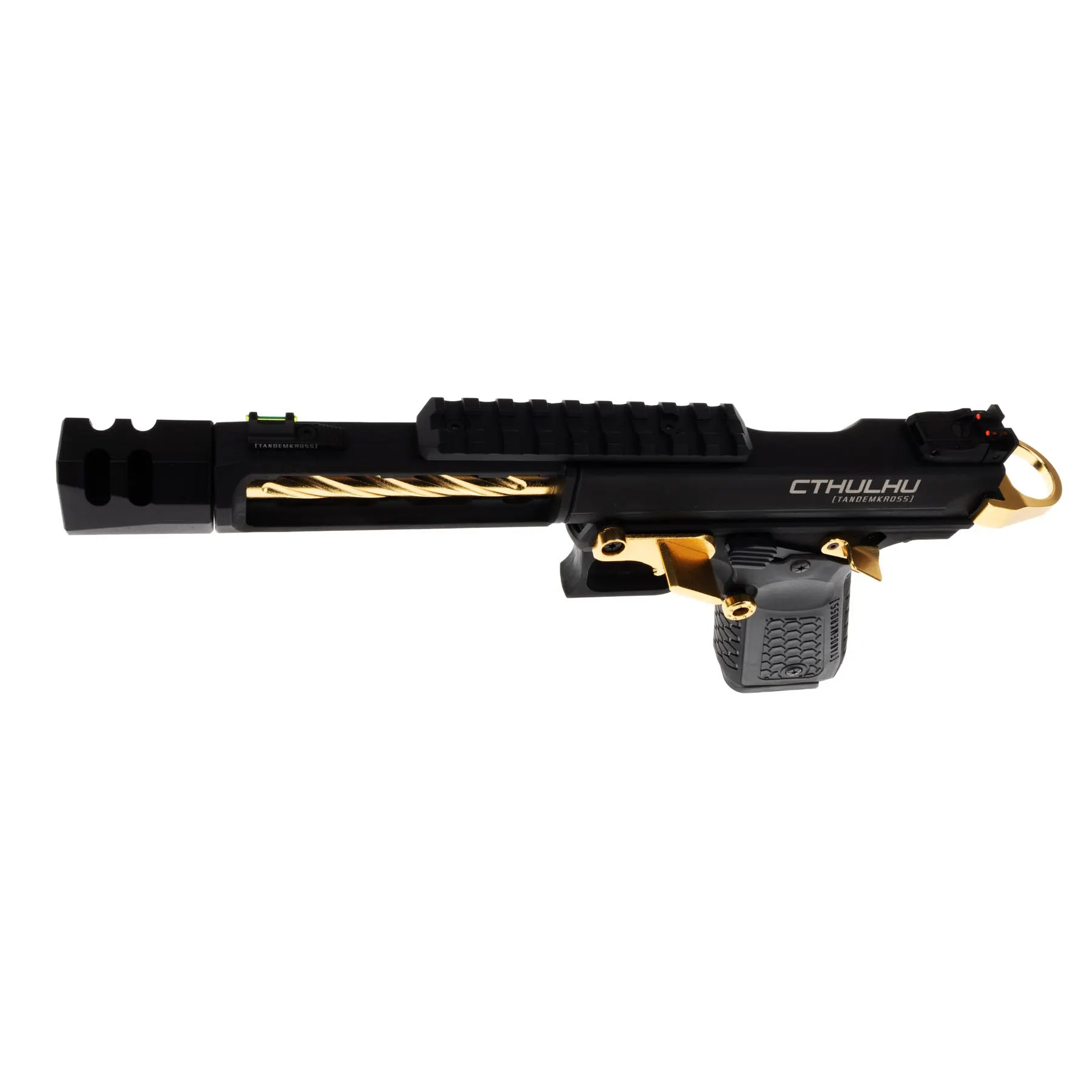Lancer Tandemkross Cthulhu GBB Softair Pistole, Black/Gold