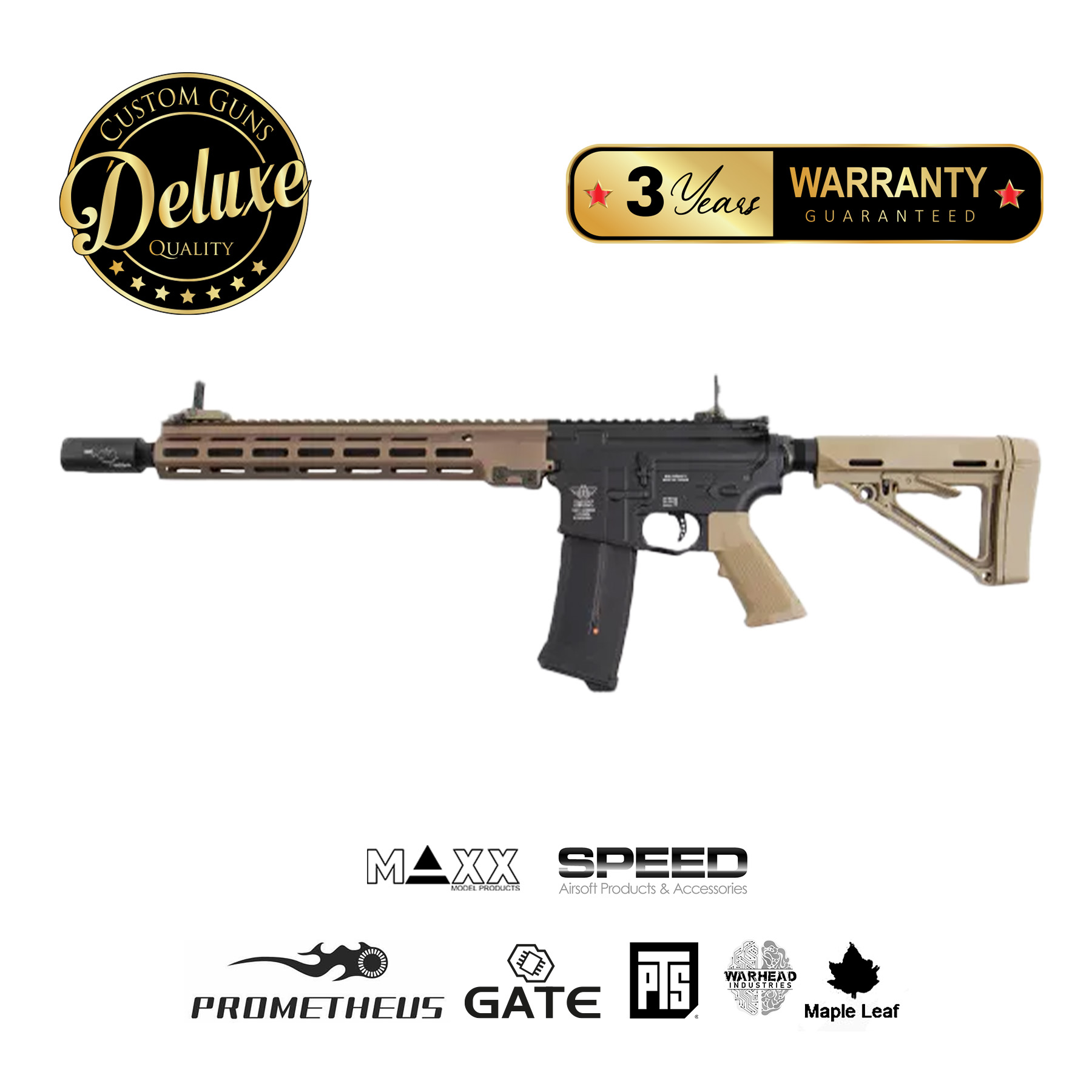 SAC Custom x Bolt URG Advanced, (S)AEG, Tan