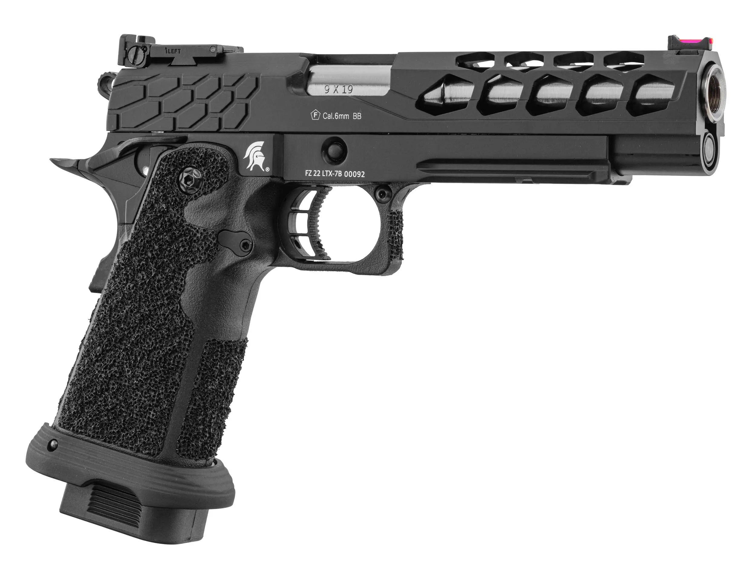 Lancer Tactical LTX-7B Stryk Hi-Capa GBB Softairpistole, Black