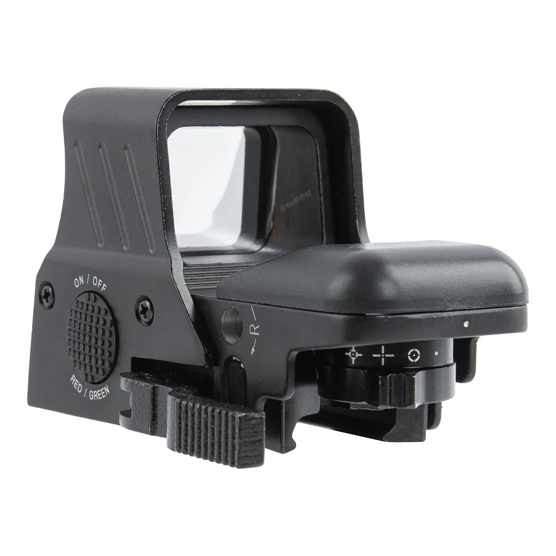Red/Green Reflex Red Dot Visier, Black