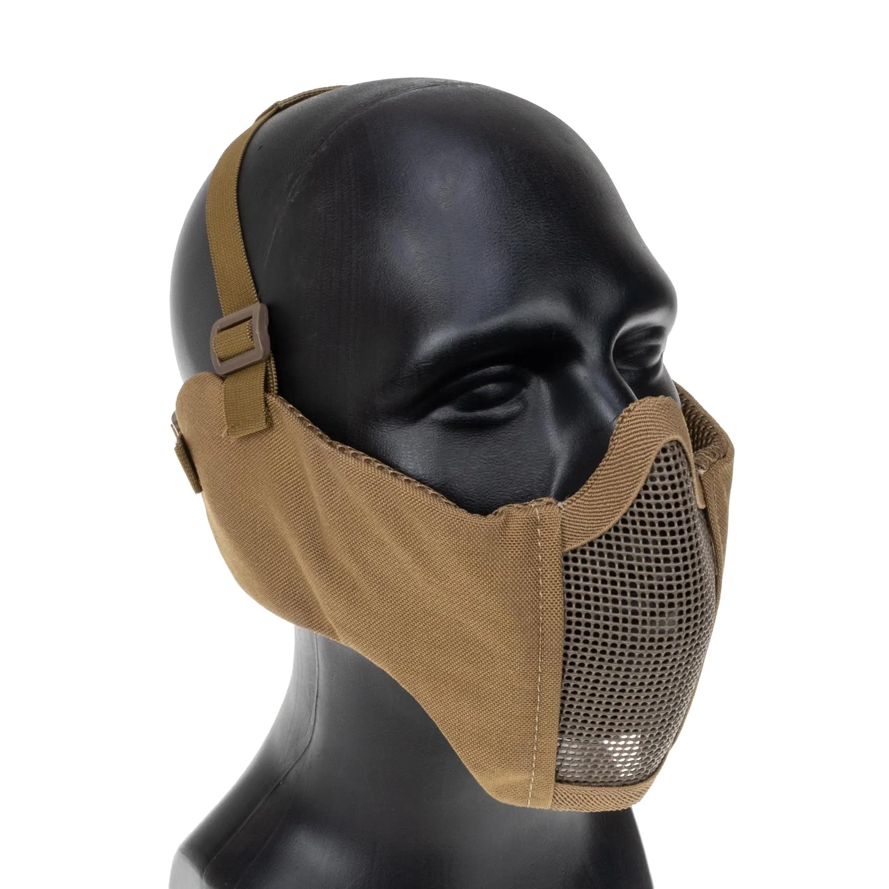 Reapo Mesh Face Mask w/ Soft Ear Protection, Tan