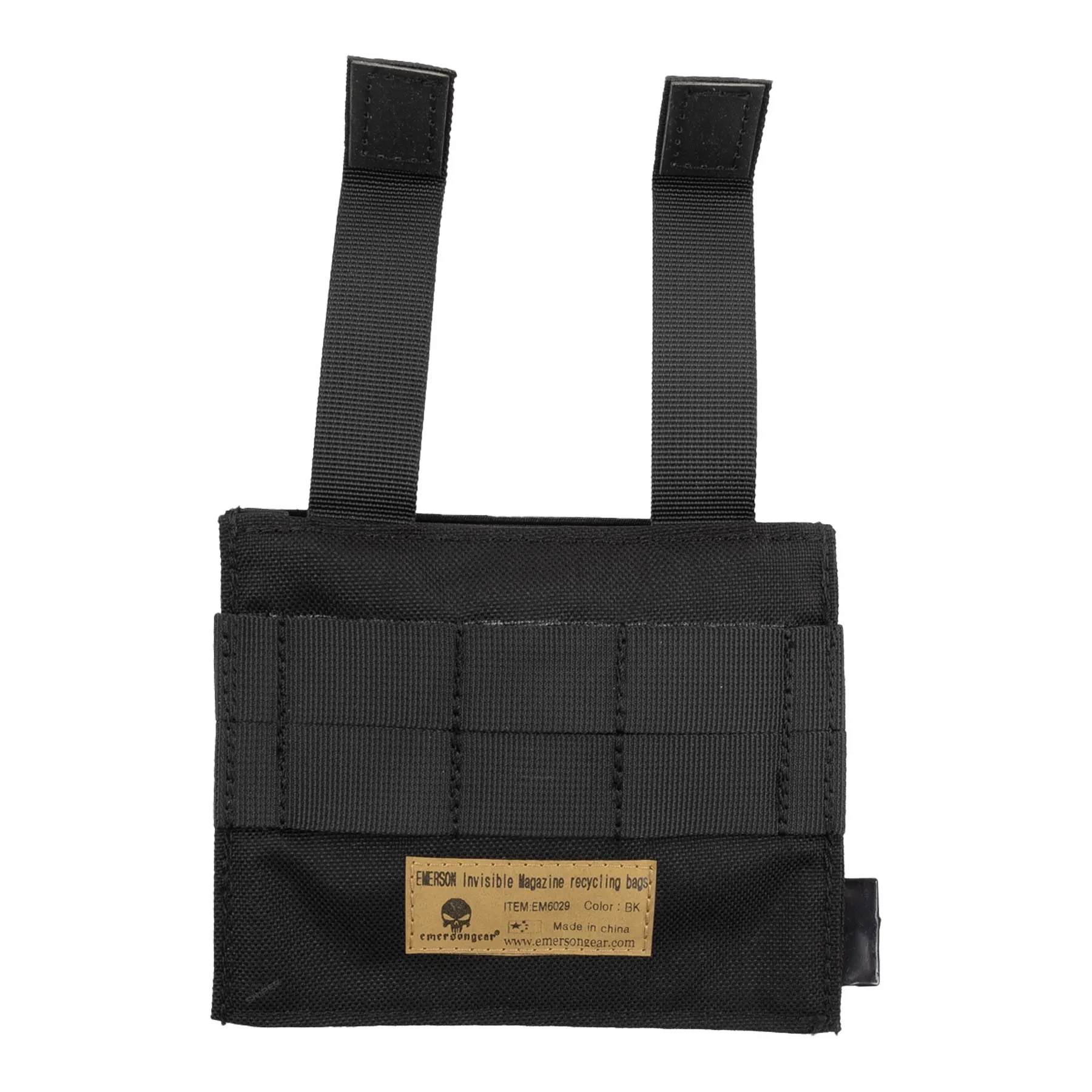 Invisible Magazine Dump Pouch Bag, Black Invisible Magazine Dump Pouch Bag, Black