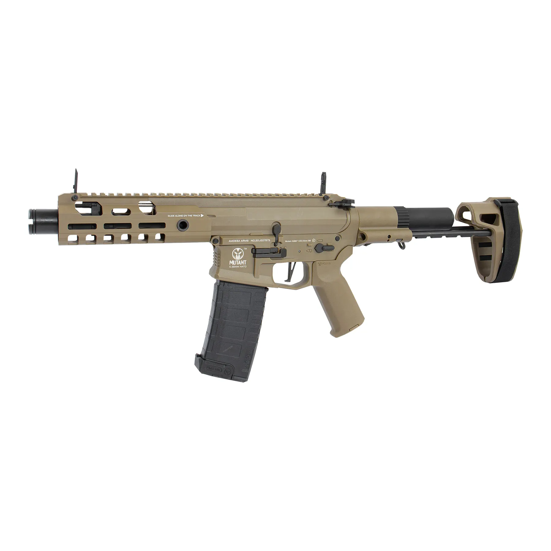 Ares Amoeba M4 Mutant AMM7 EFCS (S)AEG, Dark earth