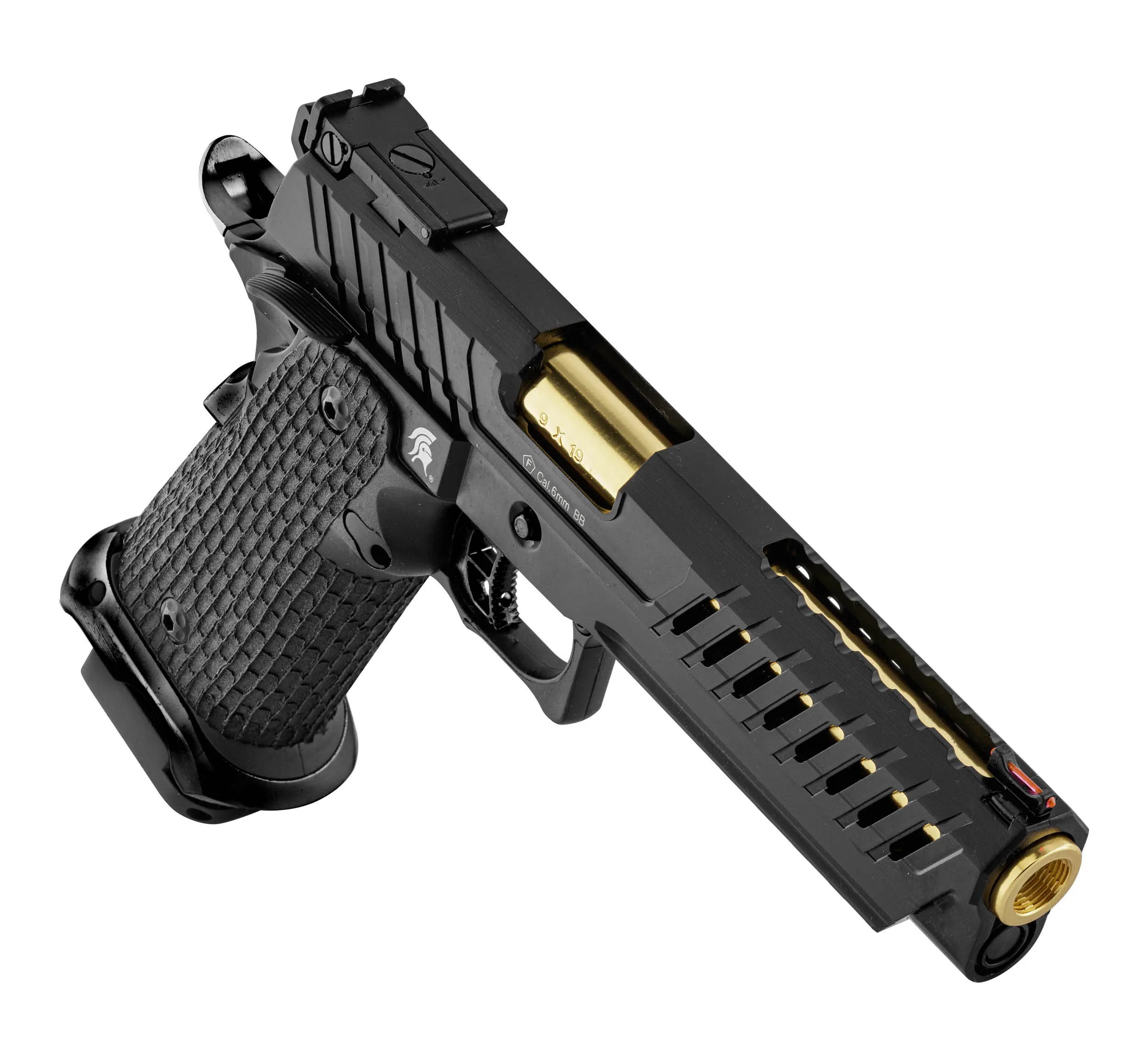 Lancer Tactical LTX-6 Knightshade Hi-Capa GBB, Black/Gold