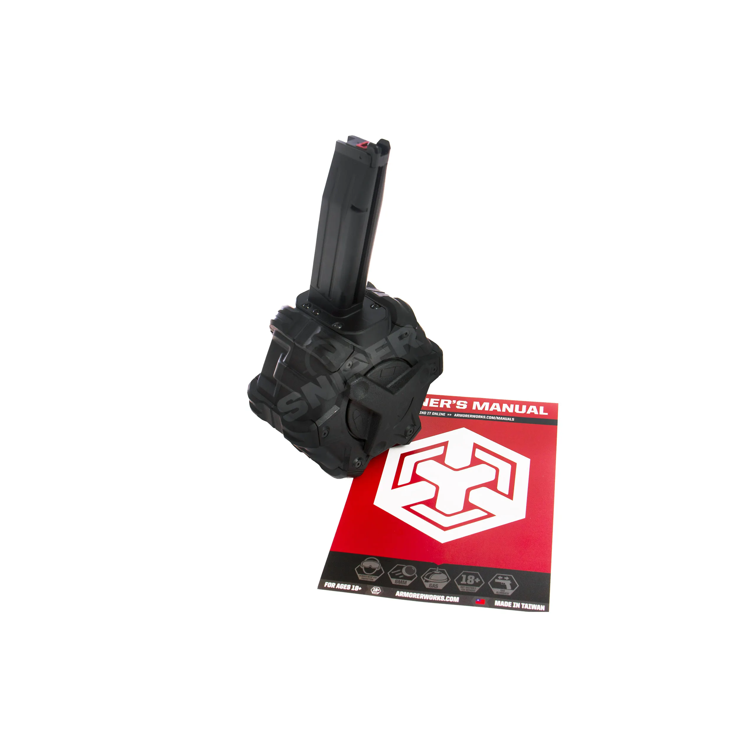 Hi- Capa Drum Mag GBB, black Hi- Capa Drum Mag GBB, black