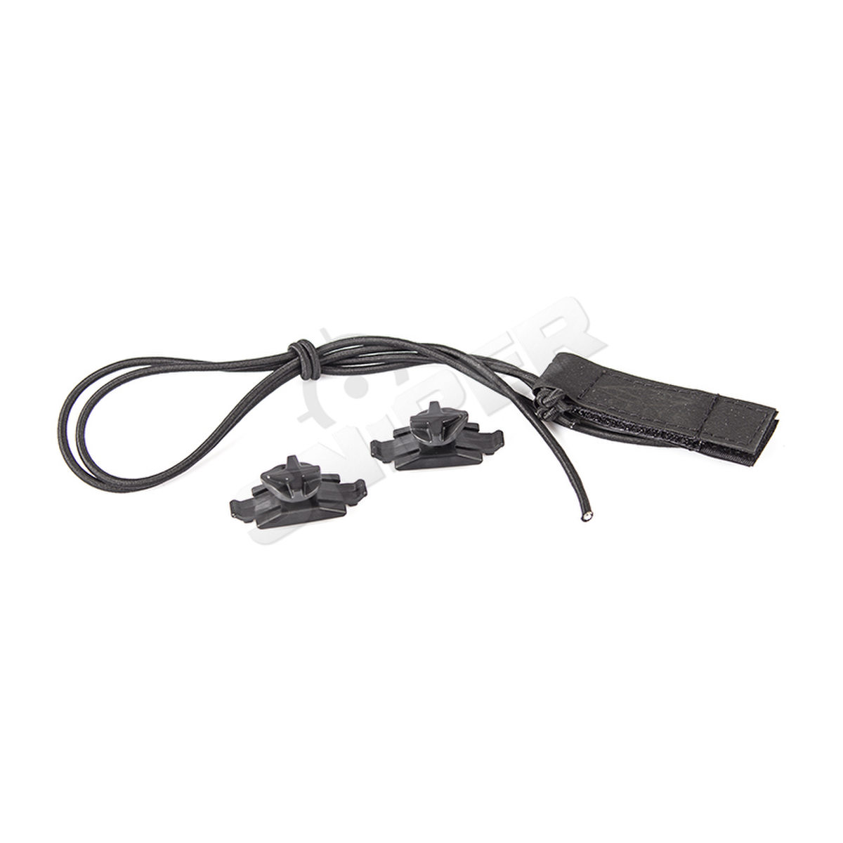 Boogie Shock Cord/Velcro Kit, Black