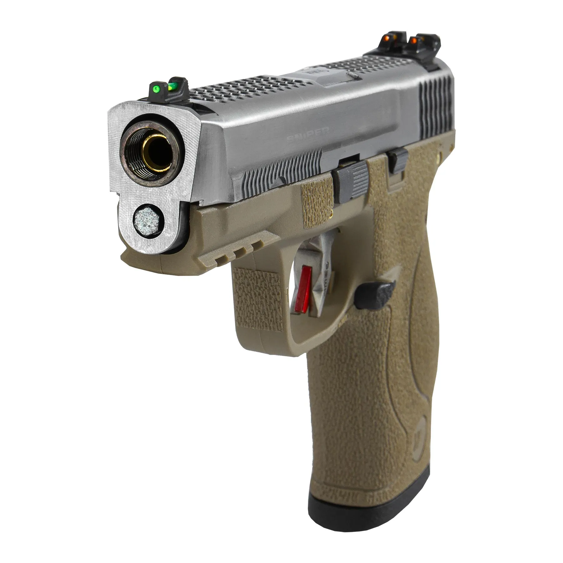 WE WET 05 SV Silver Barrel Full Metal FDE GBB Softair