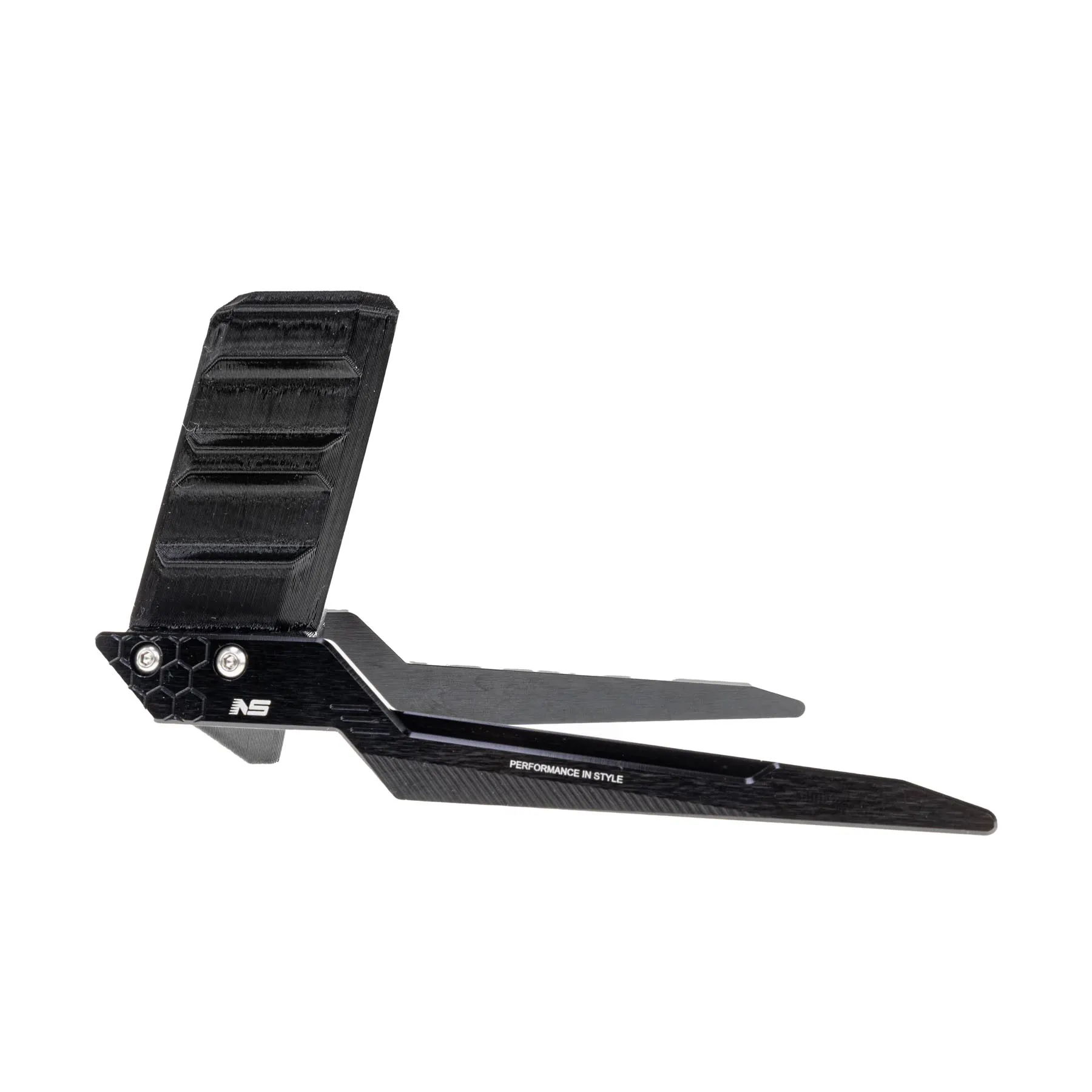 CNC Aluminum w/ 3D Printed Display Stand, Black CNC Aluminum w/ 3D Printed Display Stand, Black