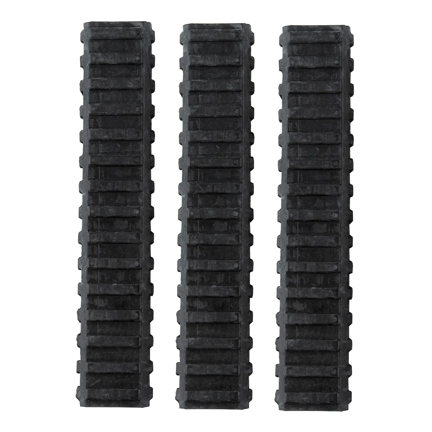 6" Low Profile Rail Cover Set, 3 pcs, Black