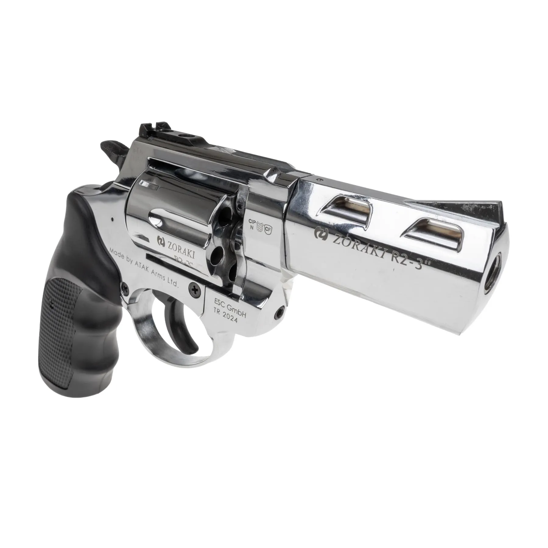 Zoraki R2 3" 9mm R.K. Schreckschussrevolver, Chrom