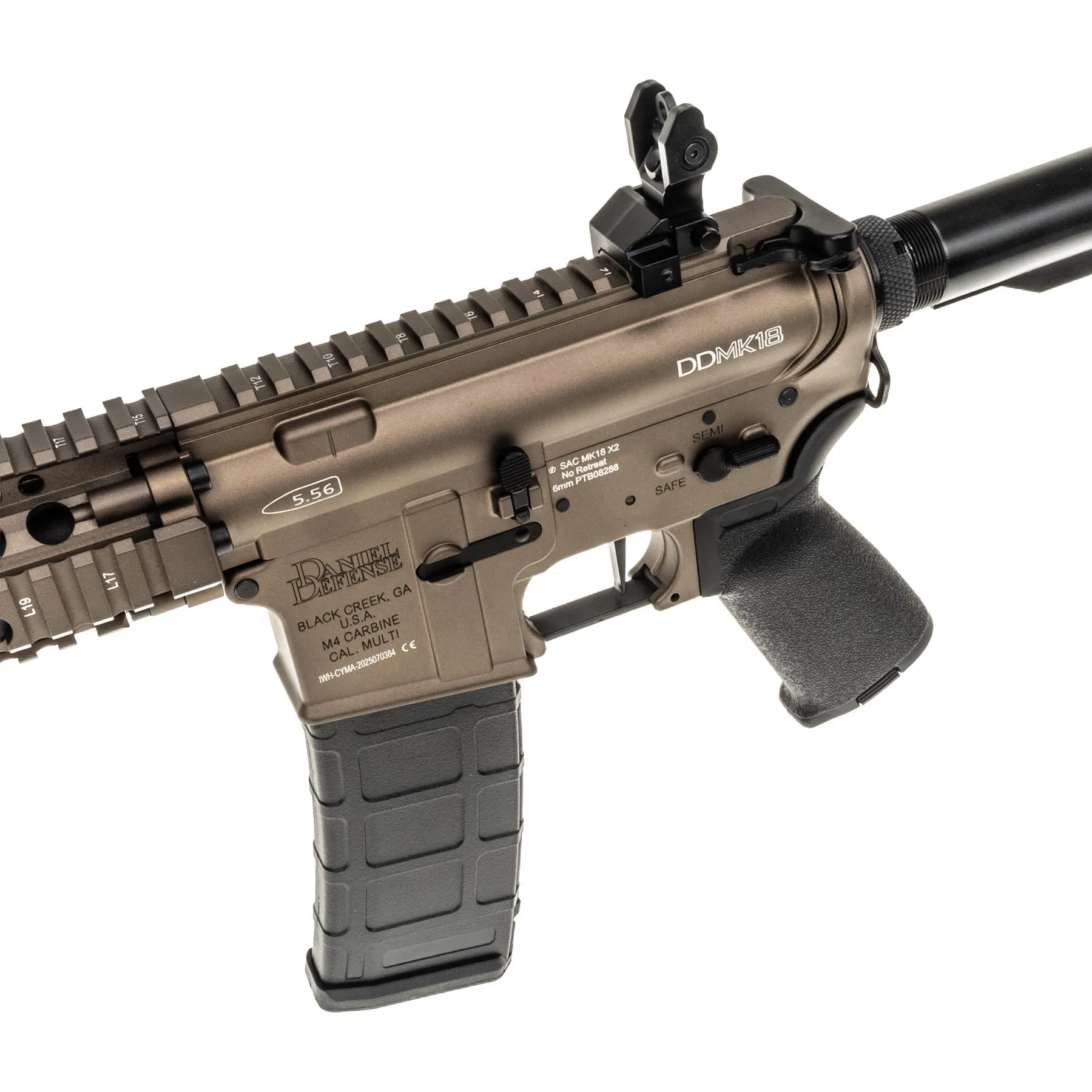 SAC (Full Build) - MK18 Daniel Defense (CYMA)- Crazy Performance Edition, Tan