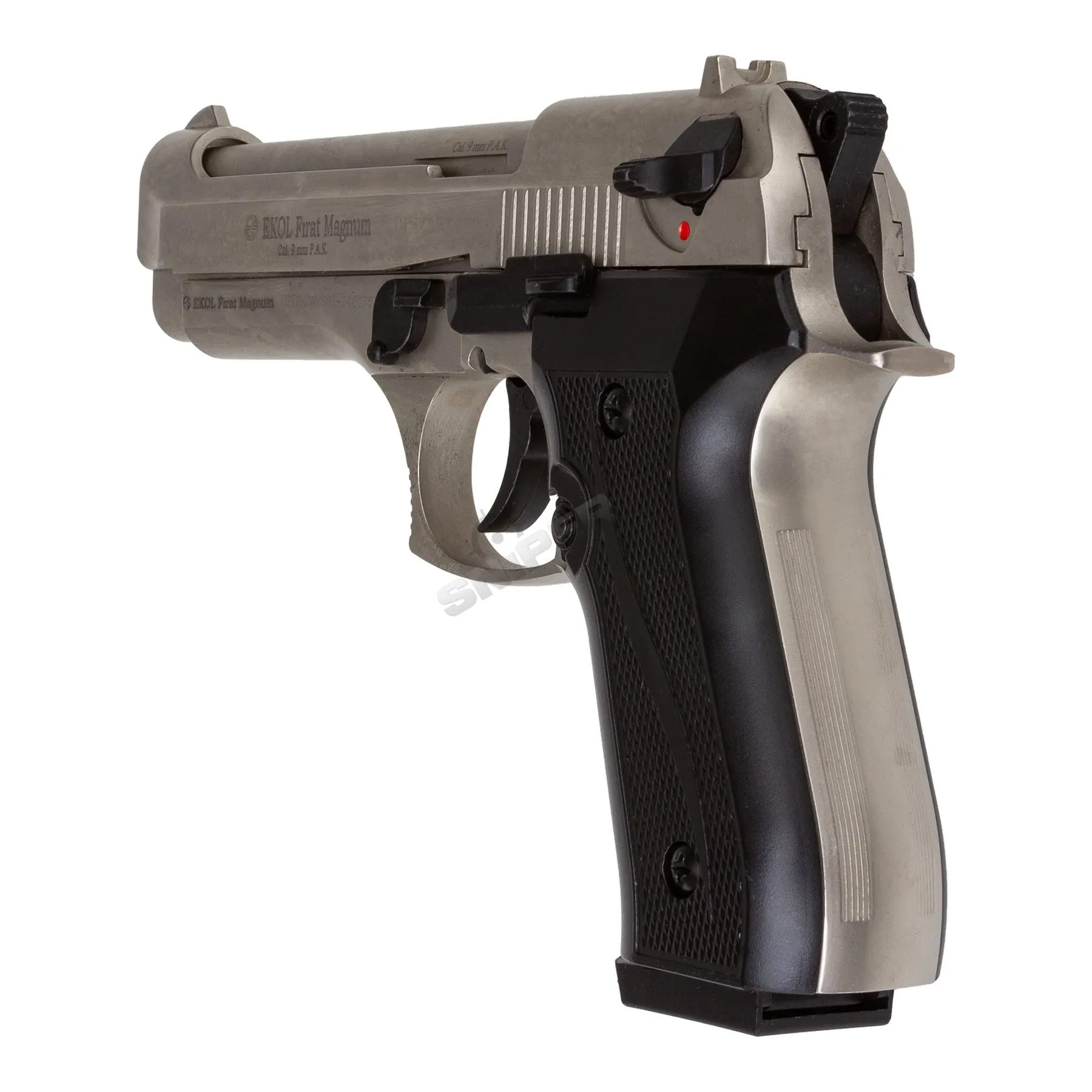 EKOL Firat 9mm P.A.K. Schreckschusspistole, Nickel Silvester Bundle #1 EKOL Firat 9mm P.A.K. Schreckschusspistole, Nickel