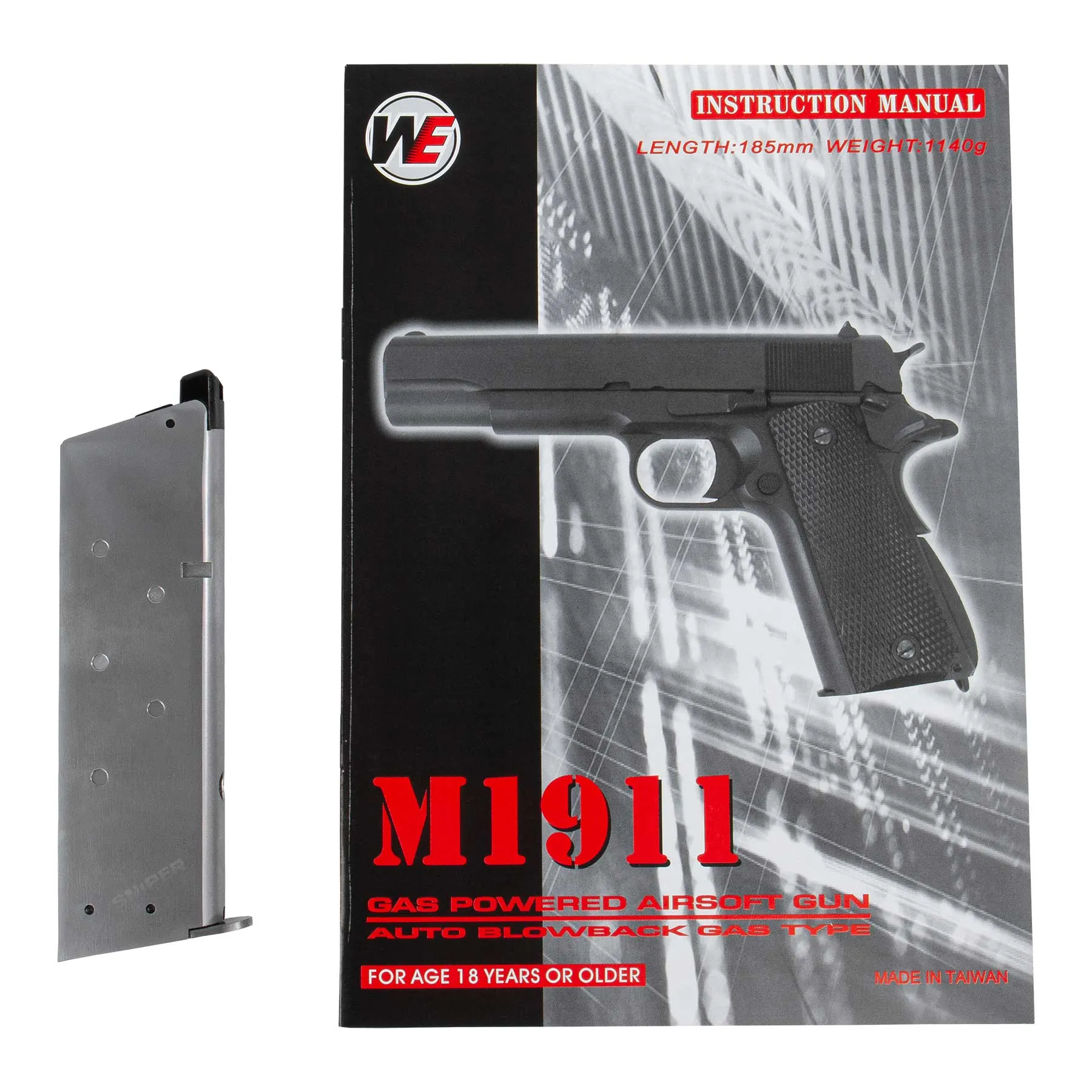 M1911 MEU Full Metal V3 GBB, Silver