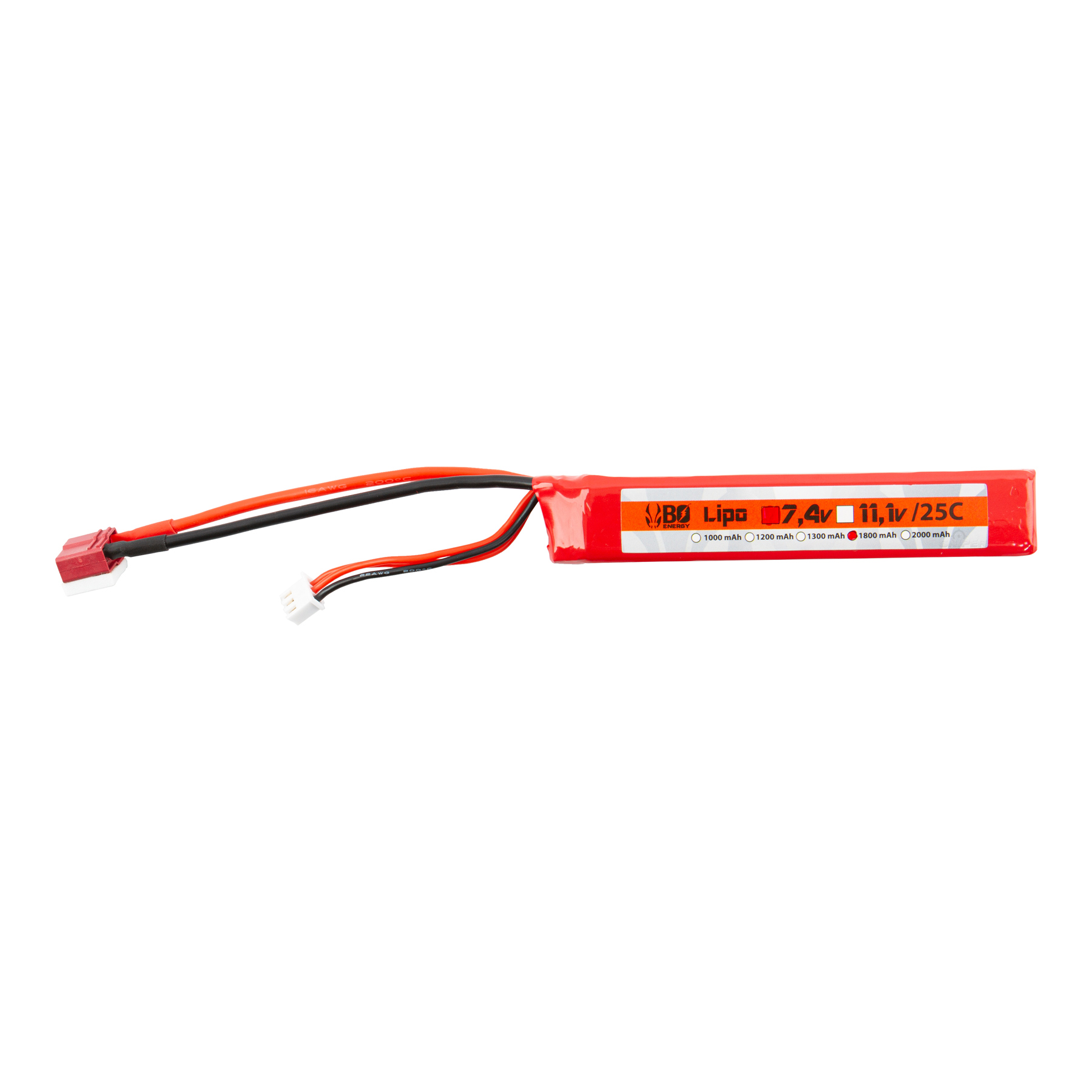 Deans 7,4V 1800mAh 25C LiPo Akku, 1 Stick