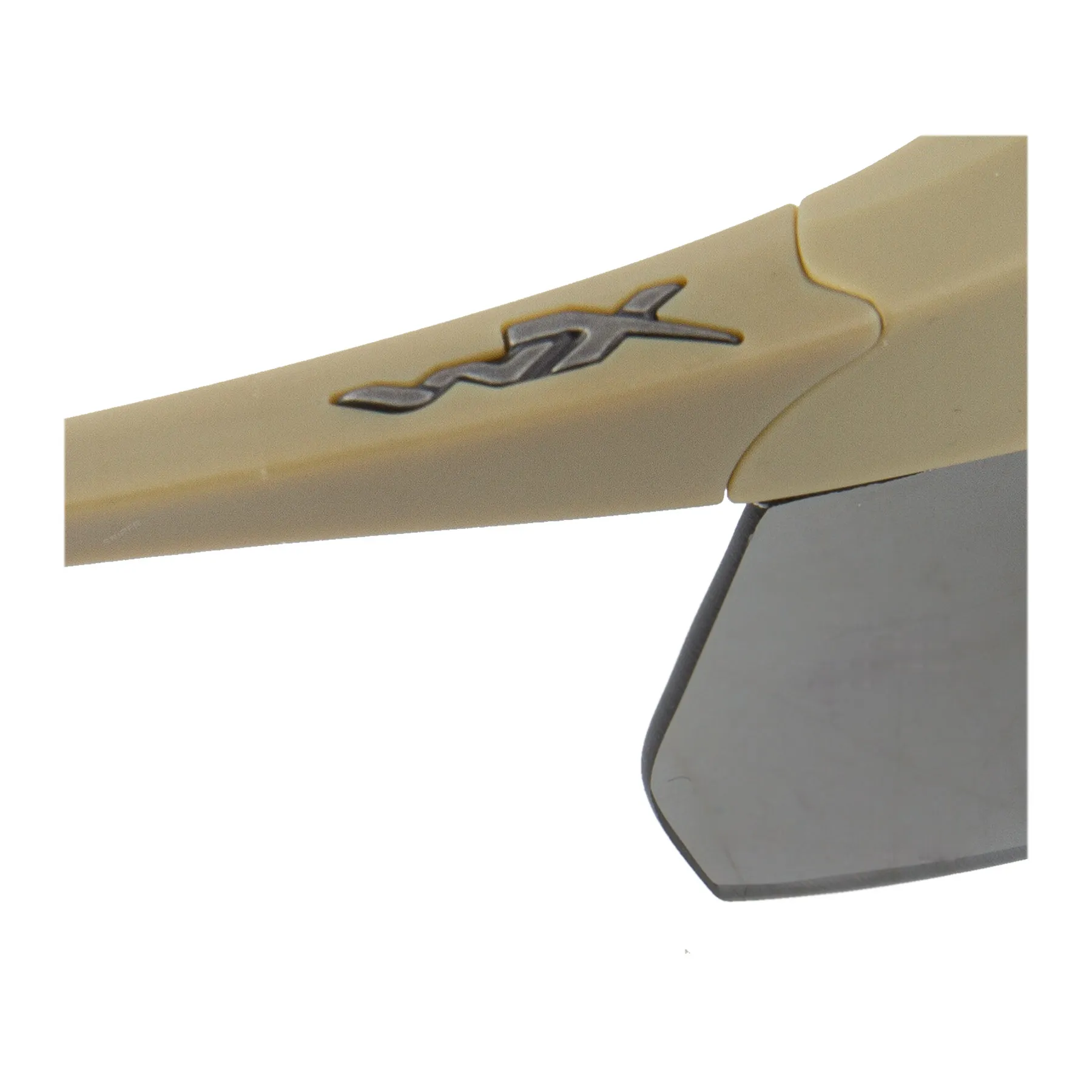 WileyX WX Vapor 2.5 Tan Frame Goggles, Grey/Clear Lens