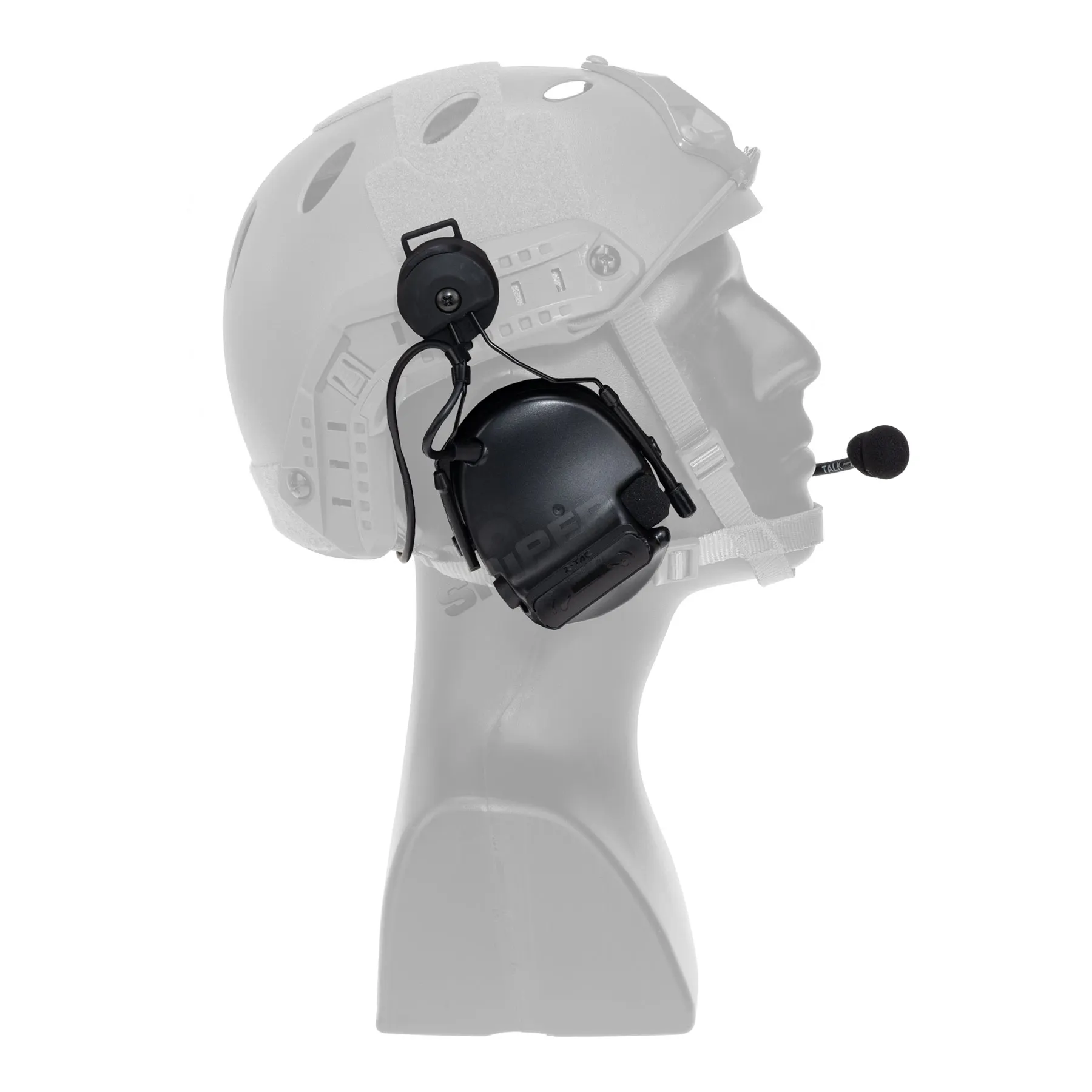Z-Tactical Z154 CIII Headset w/ Fast Helmet Adapter, Black