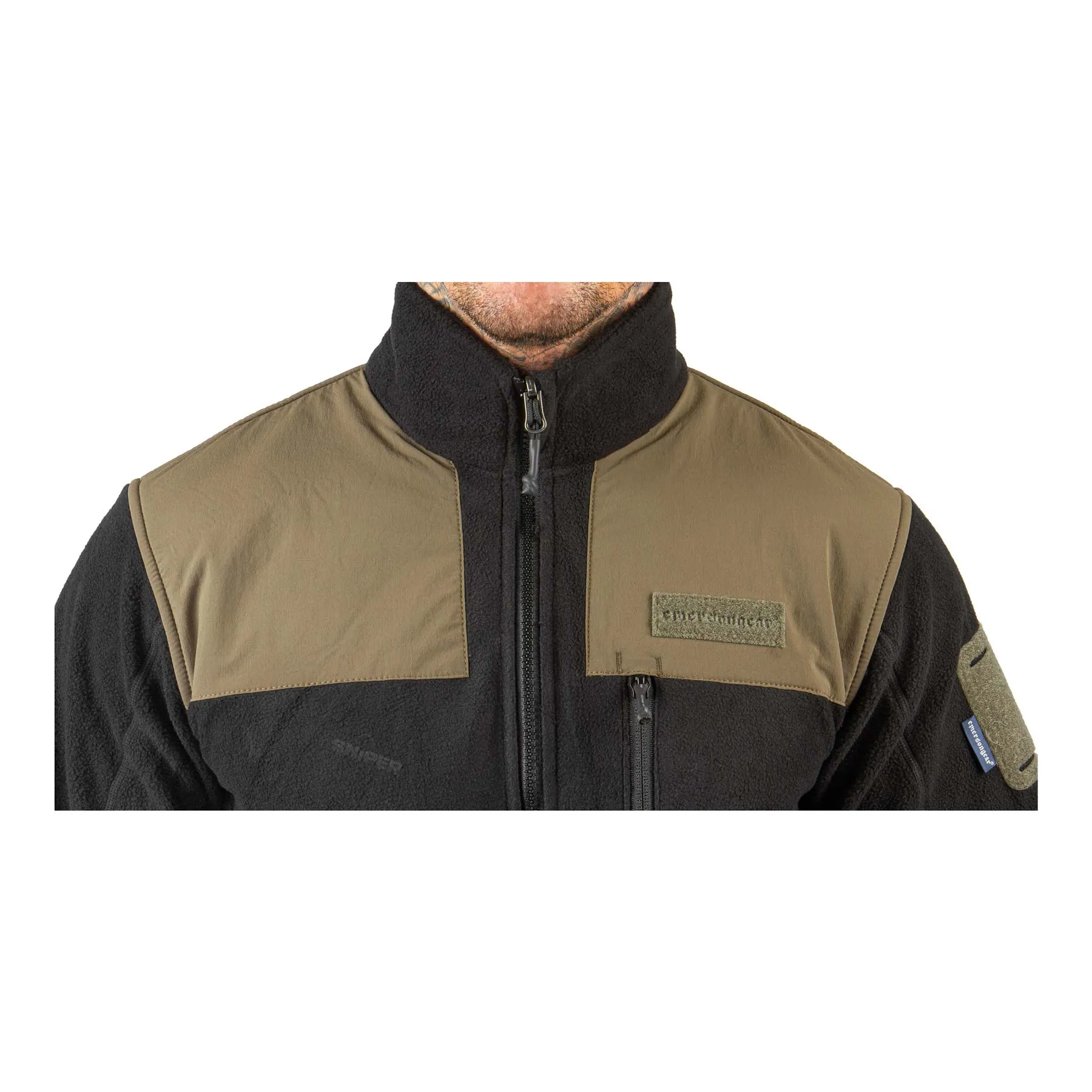 Emerson Gear Fleece Jacke, Tan / Black Emerson Gear Fleece Jacke, Tan / Black