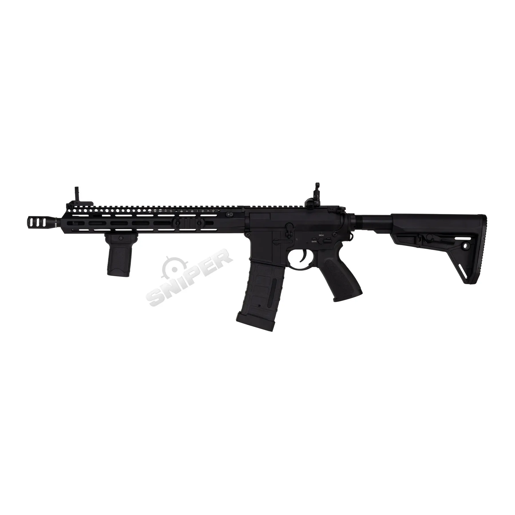 Double Bell Baba Yaga JW M4 w/ Scope (S)AEG, Black