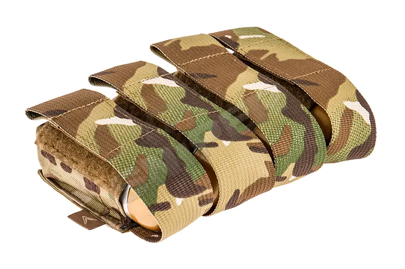 Quad 40mm Shell Velcro Pouch, Multicam