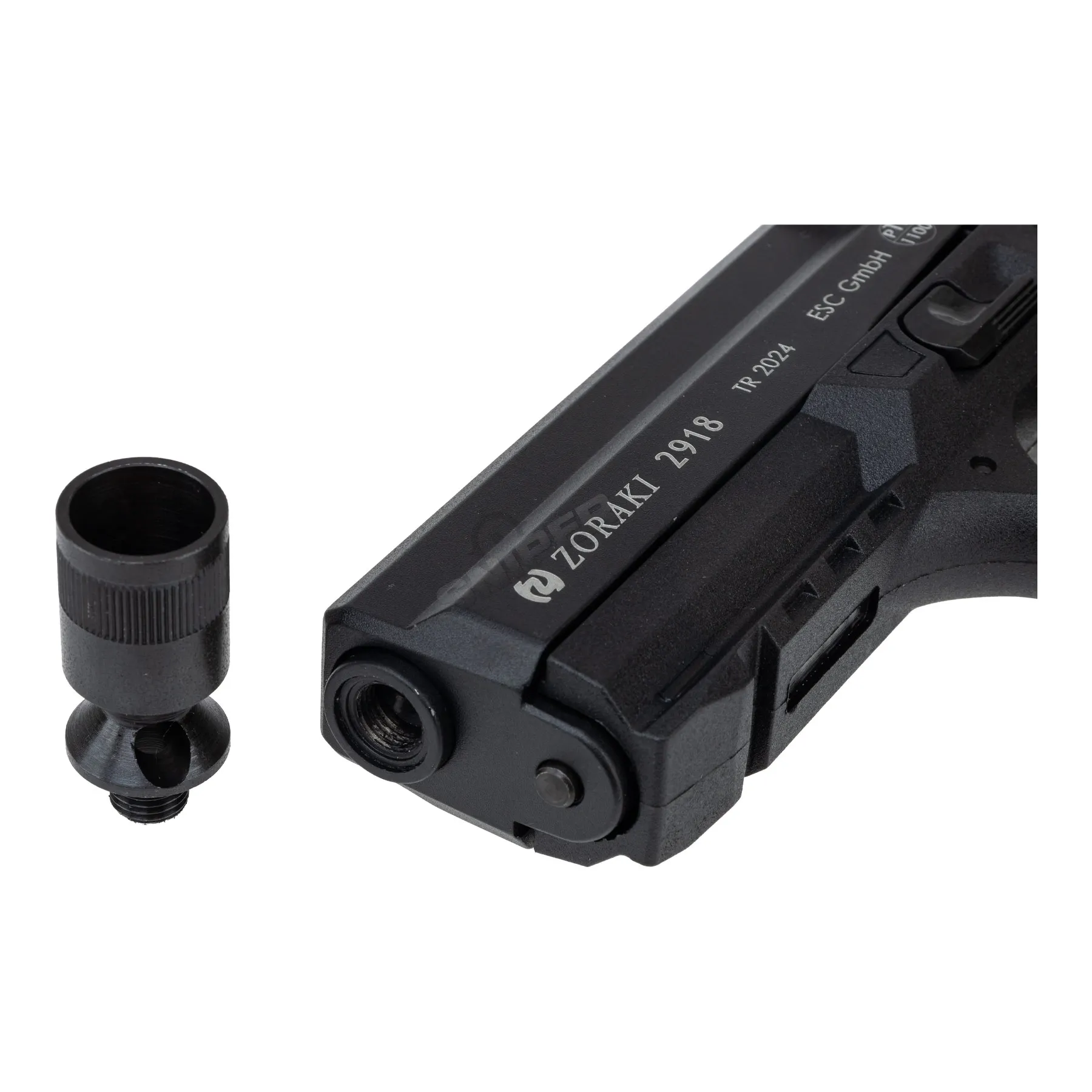 Zoraki 2-918 9mm P.A.K. Schreckschusspistole, Black Silvester Bundle #1 Zoraki 2-918 9mm P.A.K. Schreckschusspistole, Black