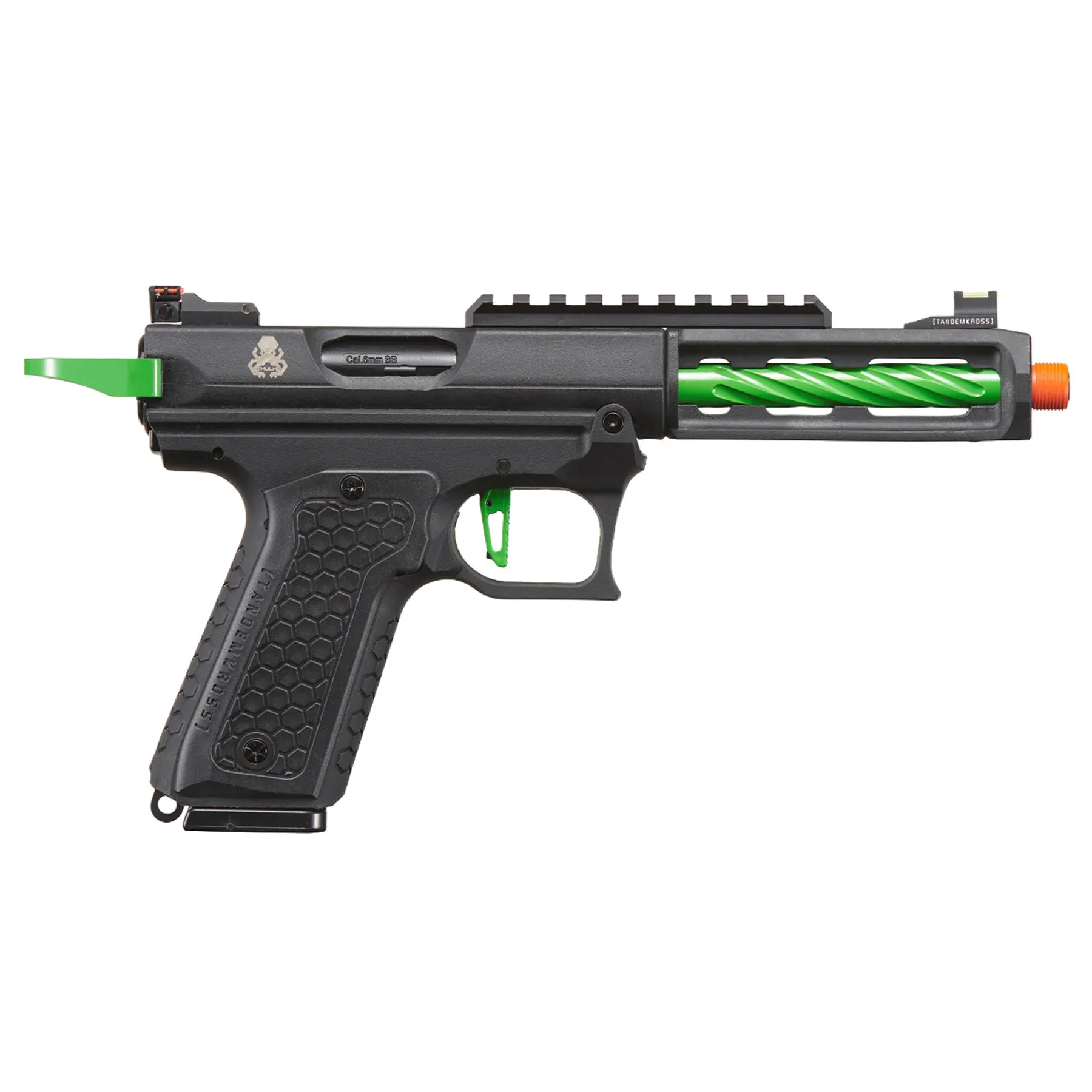 Lancer Tandemkross Cthulhu GBB Softair Pistole, Black/Green
