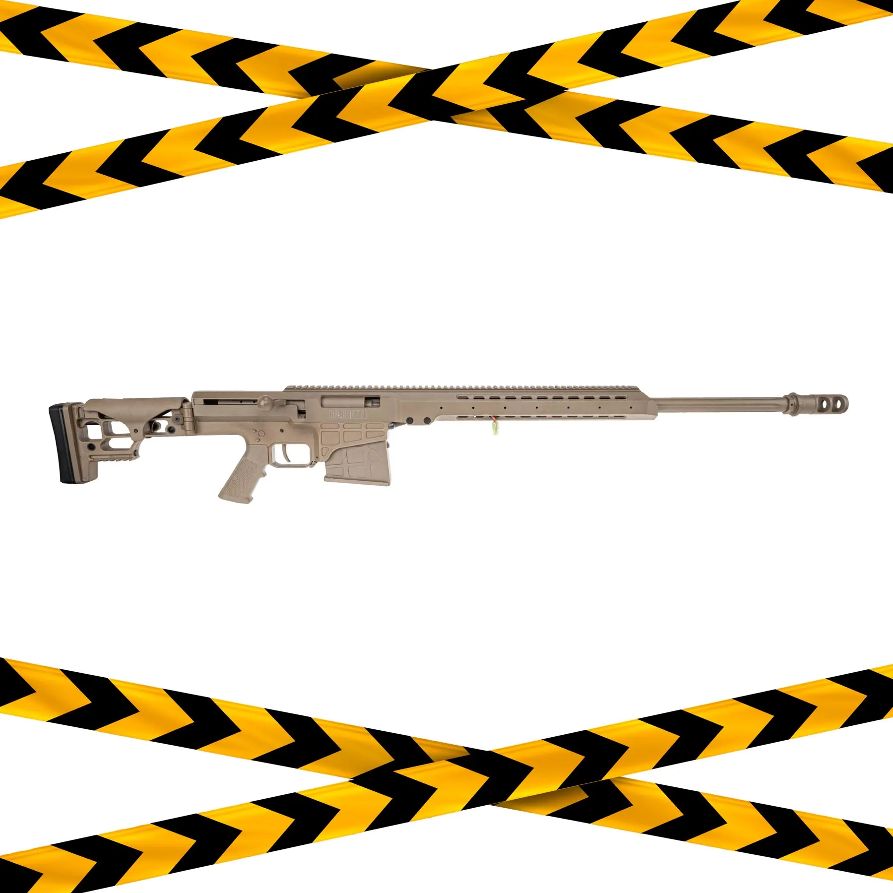 B-Ware Barrett MRAD M98B Scharfschützengewehr w/ Bipod (S)AEG, Tan