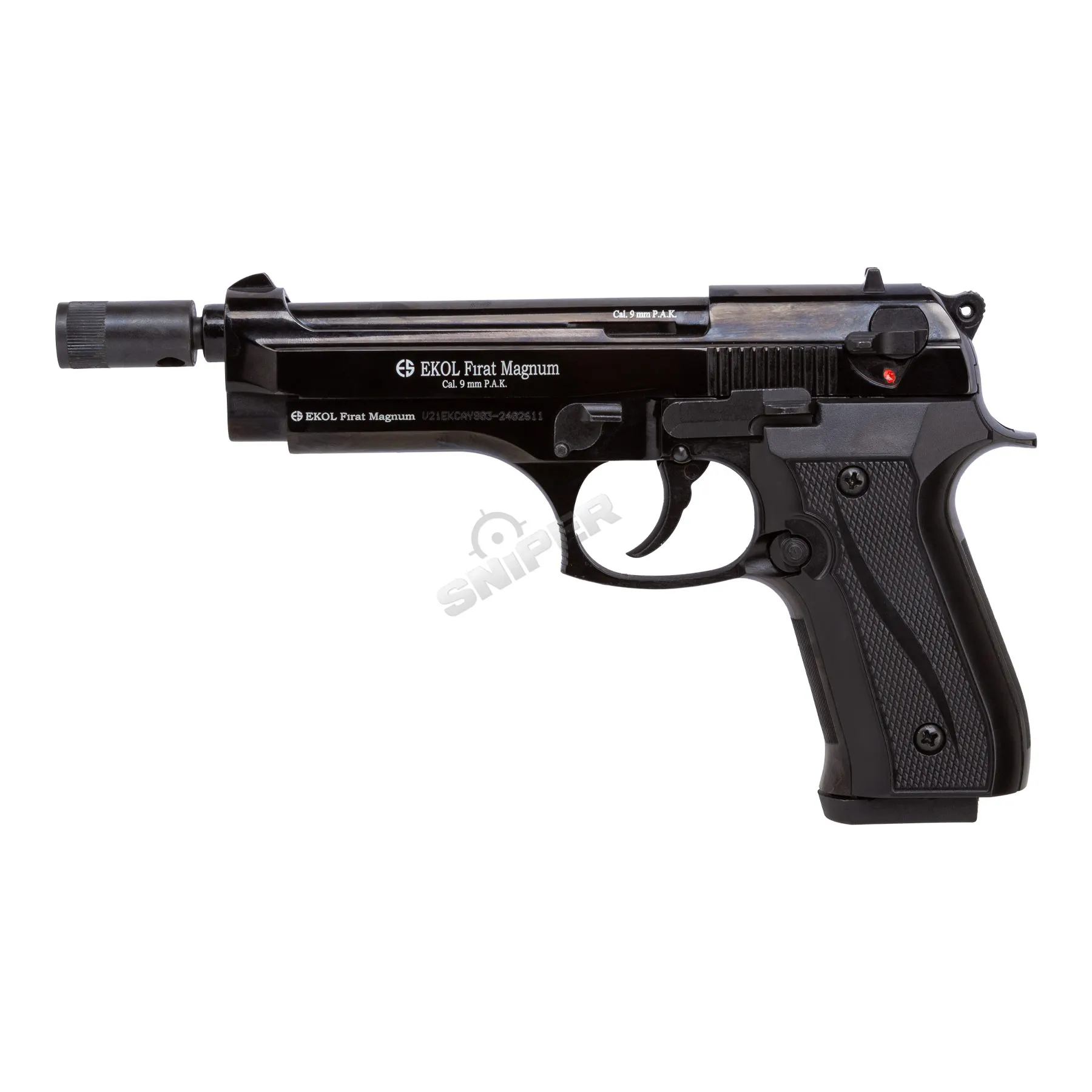 Silvester Bundle #1 EKOL Firat 9mm P.A.K. Schreckschusspistole, Black EKOL Firat 9mm P.A.K. Schreckschusspistole, Black